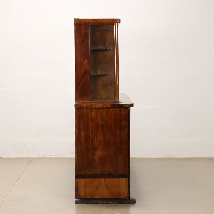 Vintage 1920s-30s Display Cabinet Walnut Italy | Modernism  Furnitures