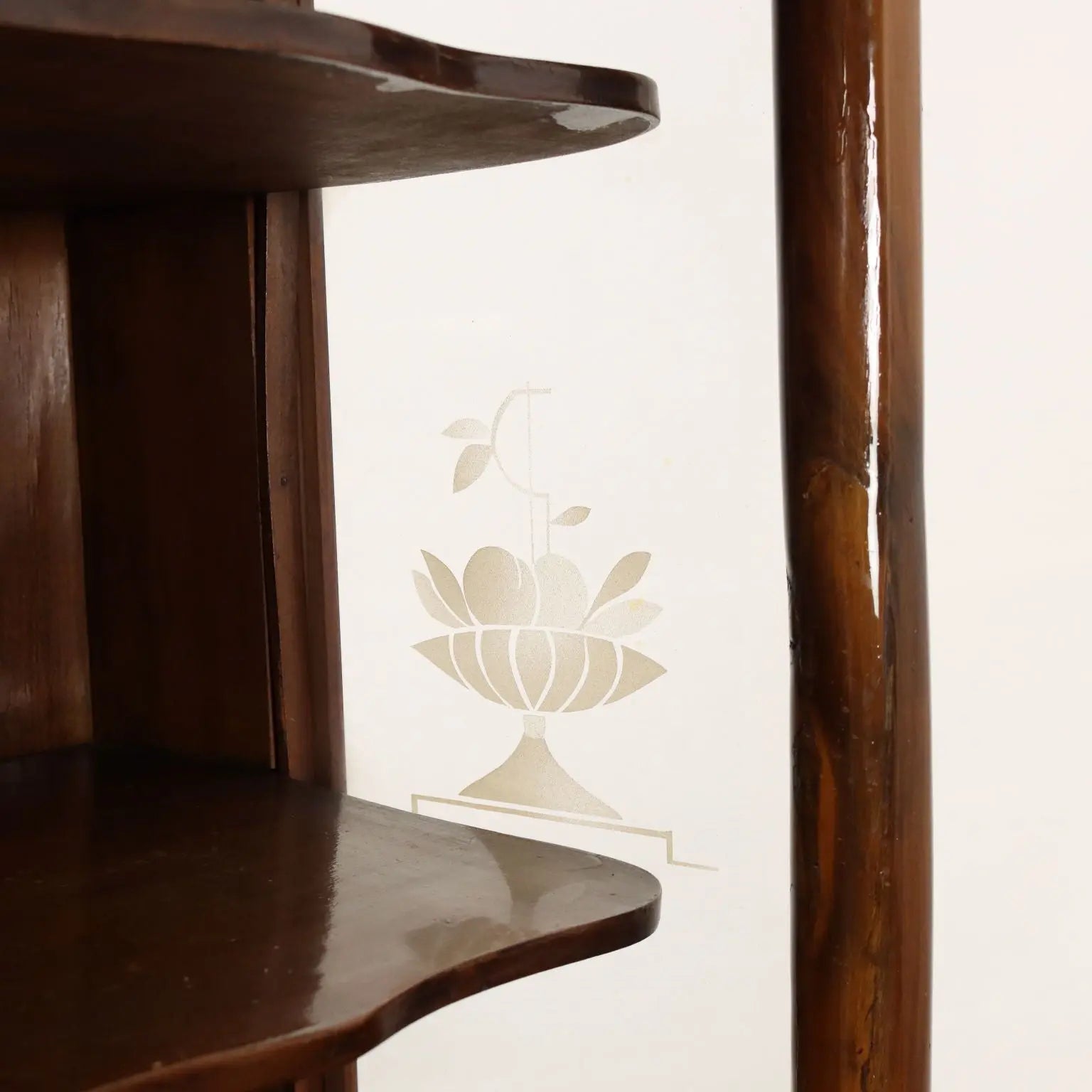 Vintage 1920s-30s Display Cabinet Walnut Italy | Modernism | Furnitures