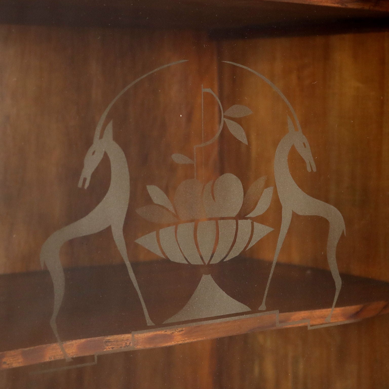 Vintage 1920s-30s Display Cabinet Walnut Italy | Modernism  Furnitures