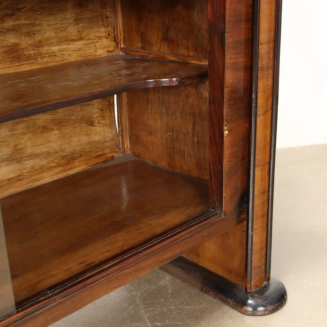 Vintage 1920s-30s Display Cabinet Walnut Italy | Modernism | Furnitures