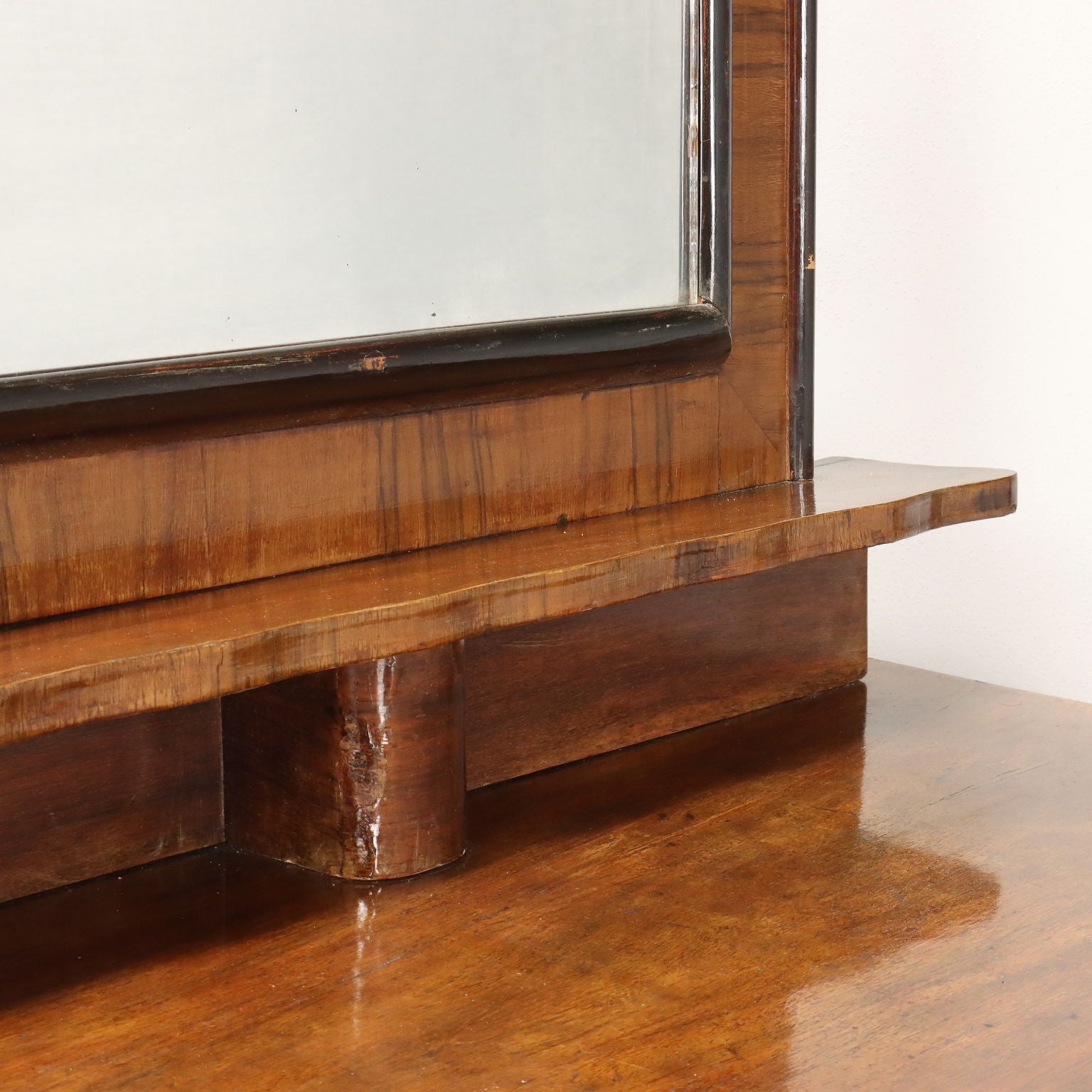 Vintage Cupboard with Upper Part Walnut Italy 1920s-1930s | Modernism  Furnitures