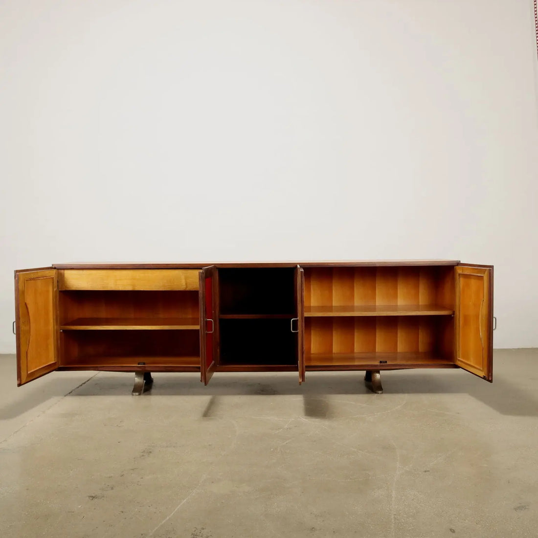 Vintage Sideboard S. Mazza Attr. Exotic Wood Veneer 1960s | Modernism | Furnitures
