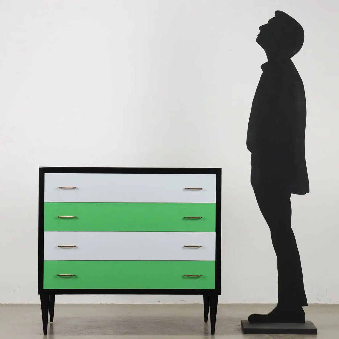 Vintage Chest of Drawers Beech Veneer Marble Italy 1950s | Modernism | Furnitures