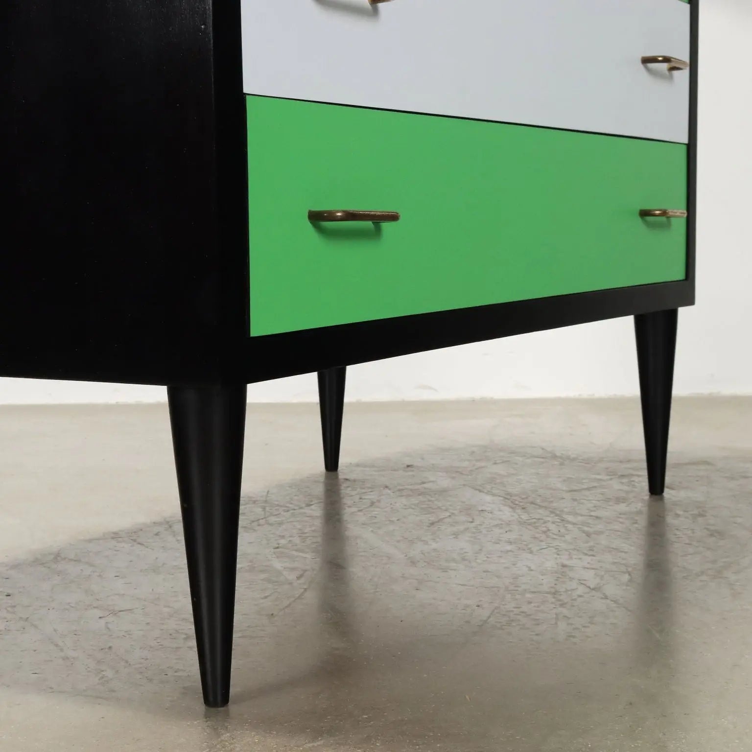 Vintage Chest of Drawers Beech Veneer Marble Italy 1950s | Modernism | Furnitures