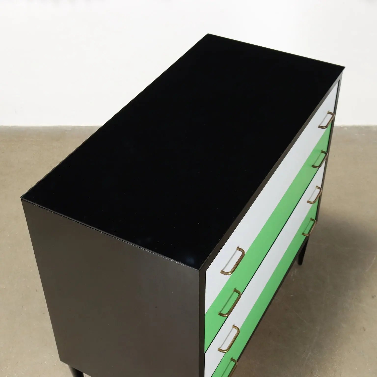 Vintage Chest of Drawers Beech Veneer Marble Italy 1950s | Modernism | Furnitures