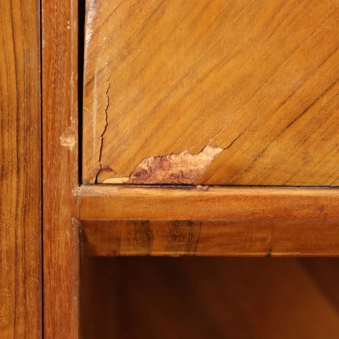 Vintage Cupboard Walnut Veneer Glas Italy 1950s-1960s | Modernism | Furnitures