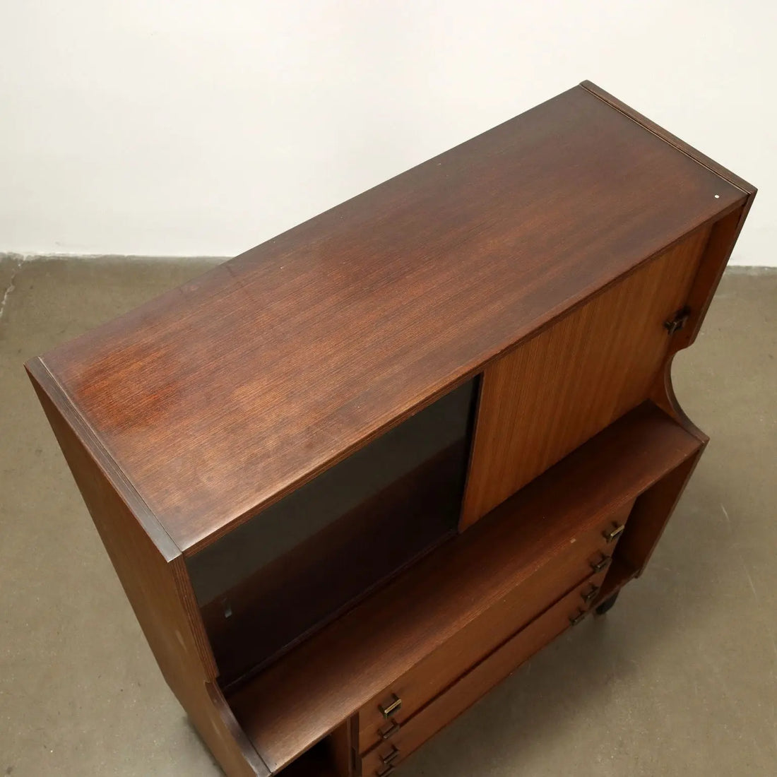 Vintage Cupboard Exotic Wood Veneer Italy 1960s | Modernism | Furnitures