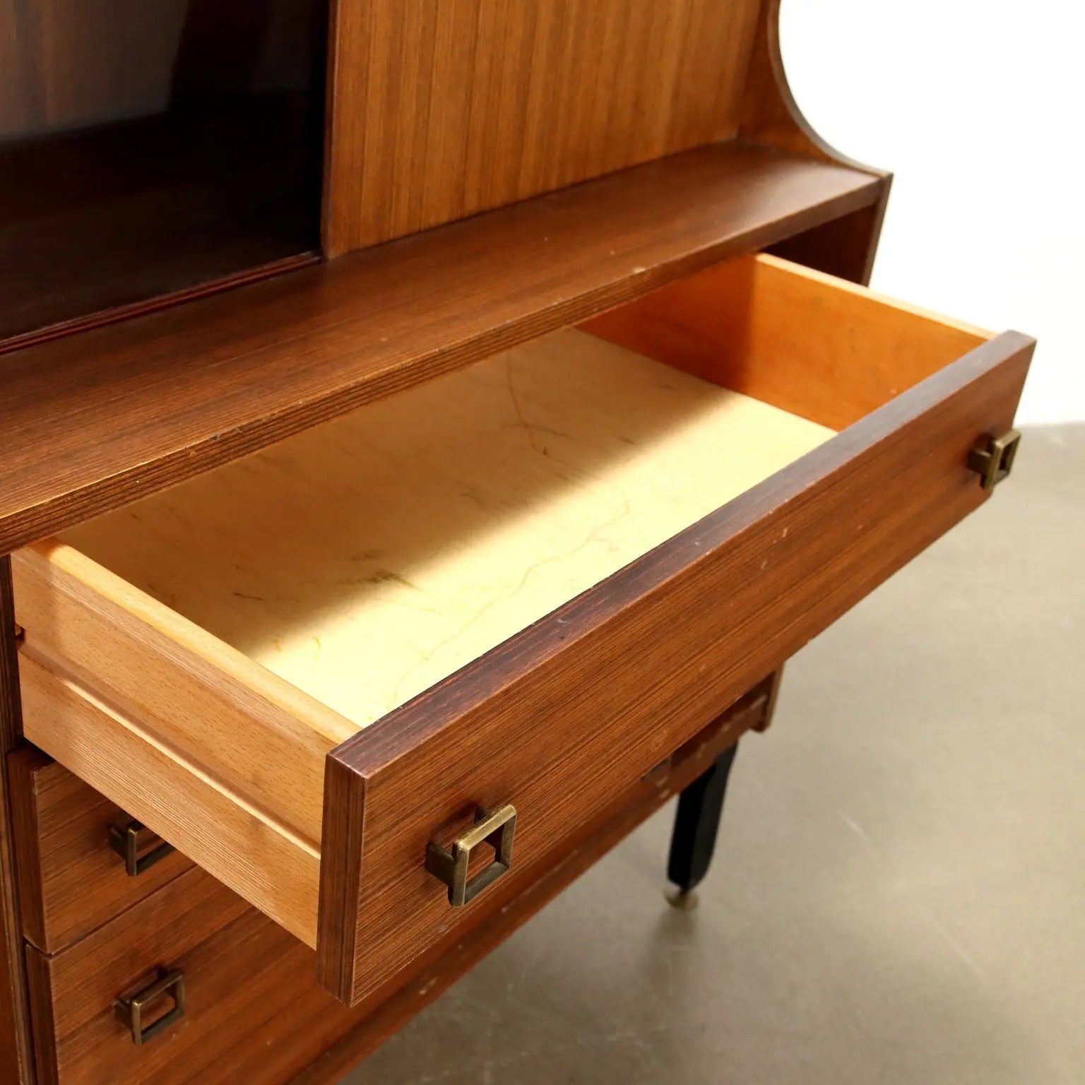 Vintage Cupboard Exotic Wood Veneer Italy 1960s | Modernism | Furnitures