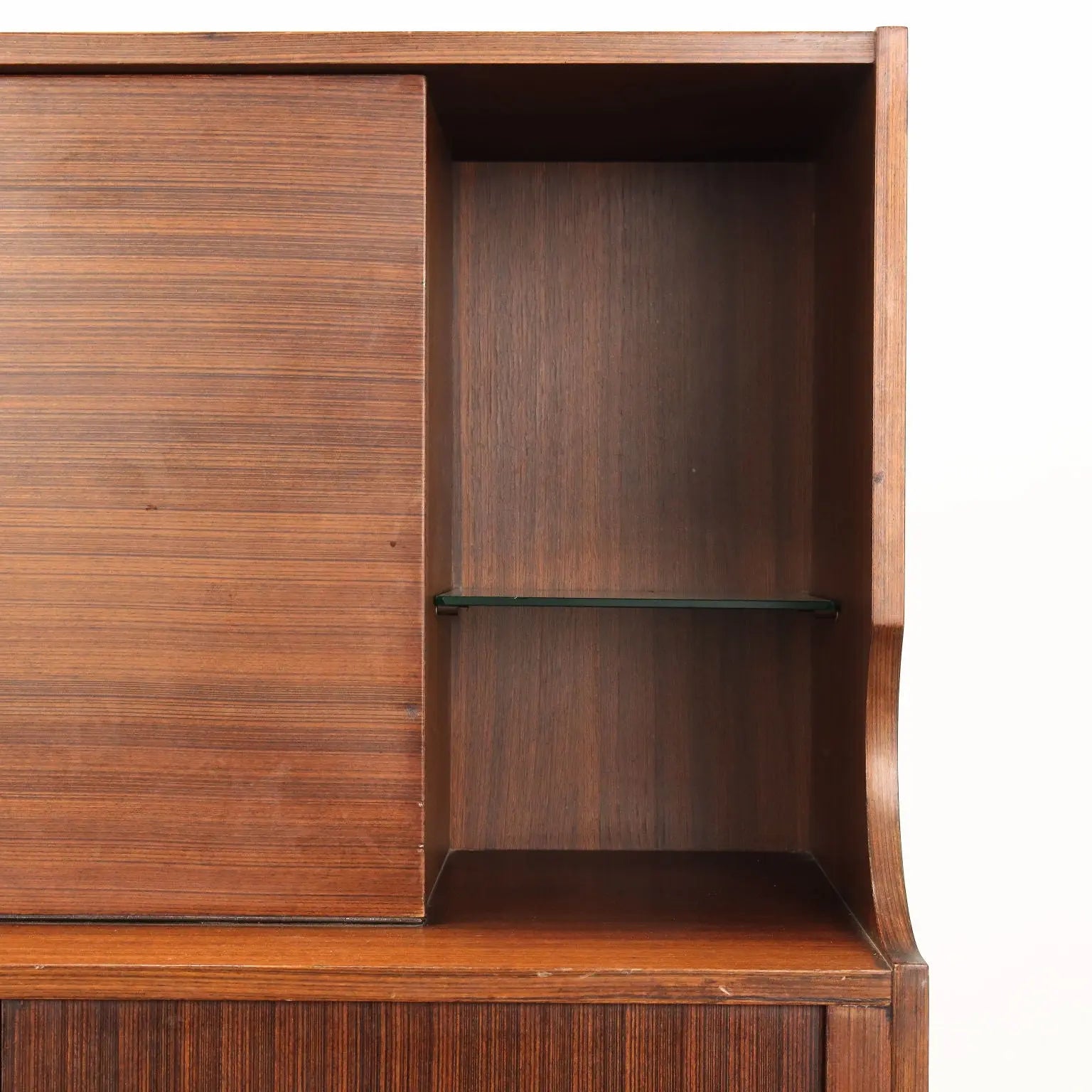 Vintage 1960s Cupboard Exotic Wood Veneer Italy | Modernism | Furnitures