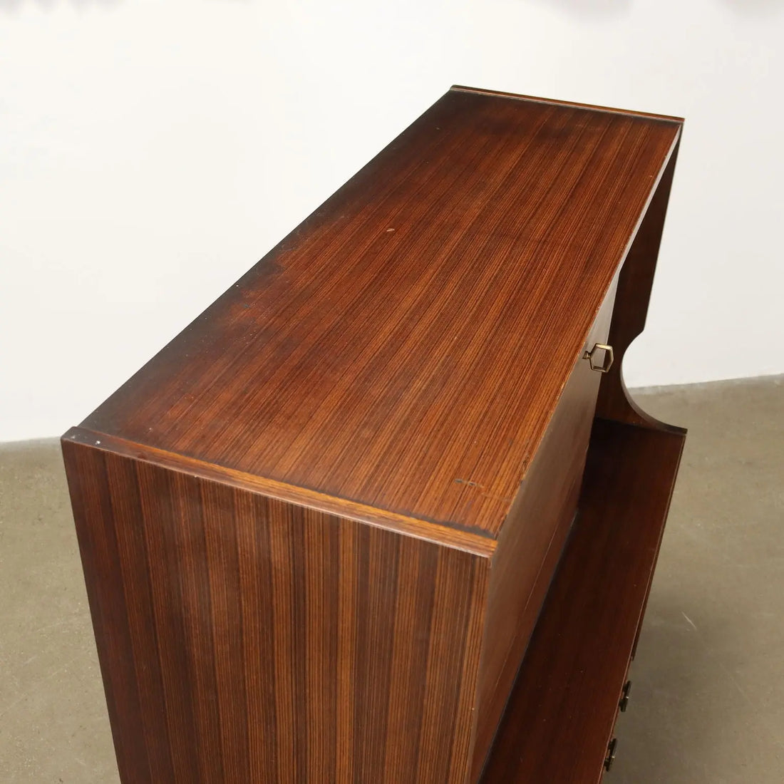 Vintage 1960s Cupboard Exotic Wood Veneer Italy | Modernism | Furnitures
