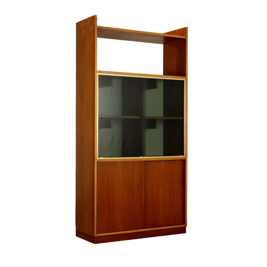 Vintage 1960s Cabinet Mahogany Veneer Aluminium | Modernism | Furnitures