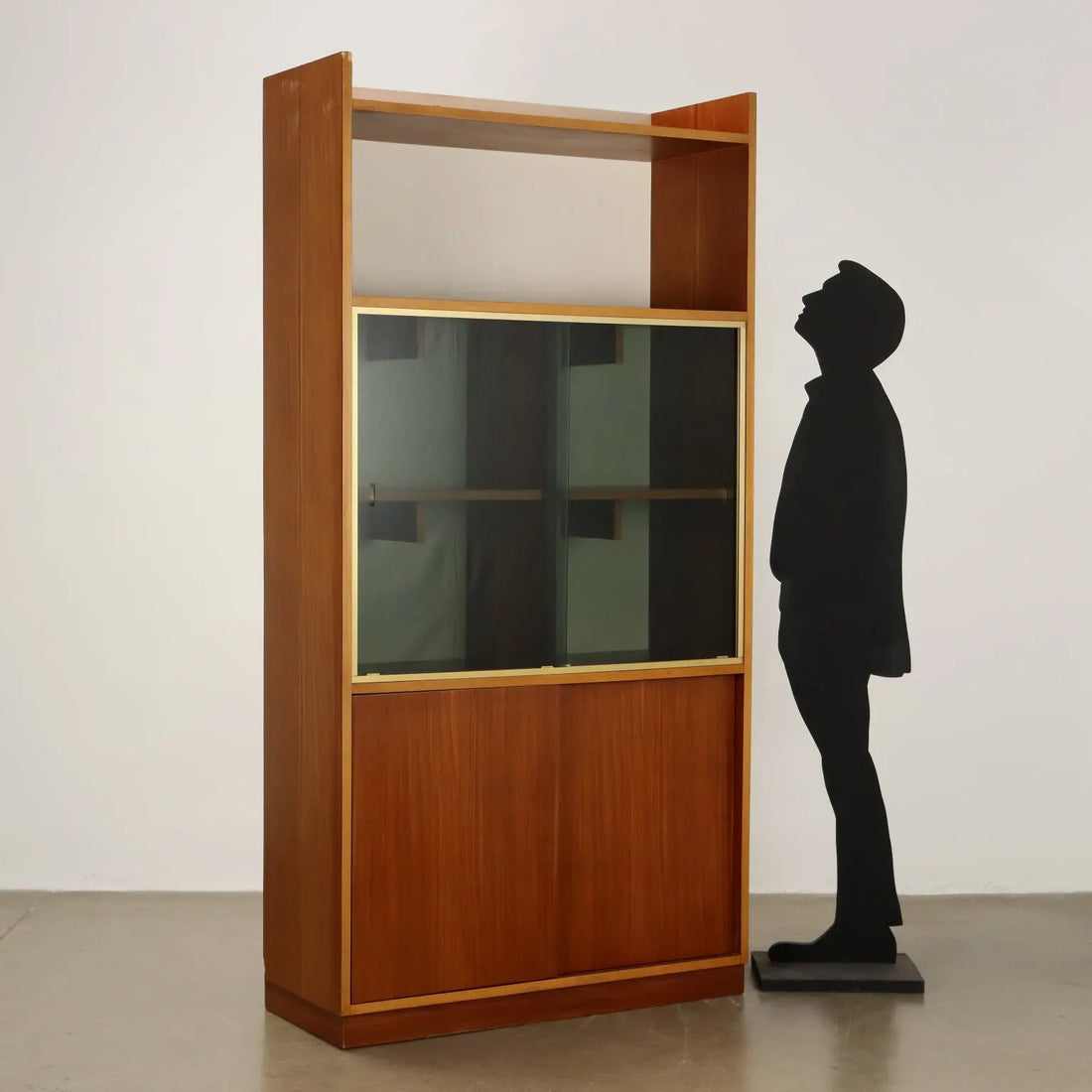 Vintage 1960s Cabinet Mahogany Veneer Aluminium | Modernism | Furnitures