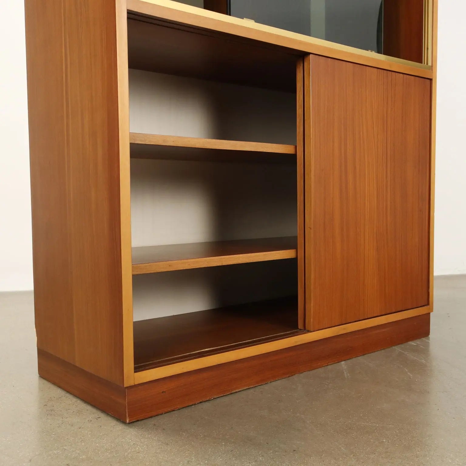 Vintage 1960s Cabinet Mahogany Veneer Aluminium | Modernism | Furnitures
