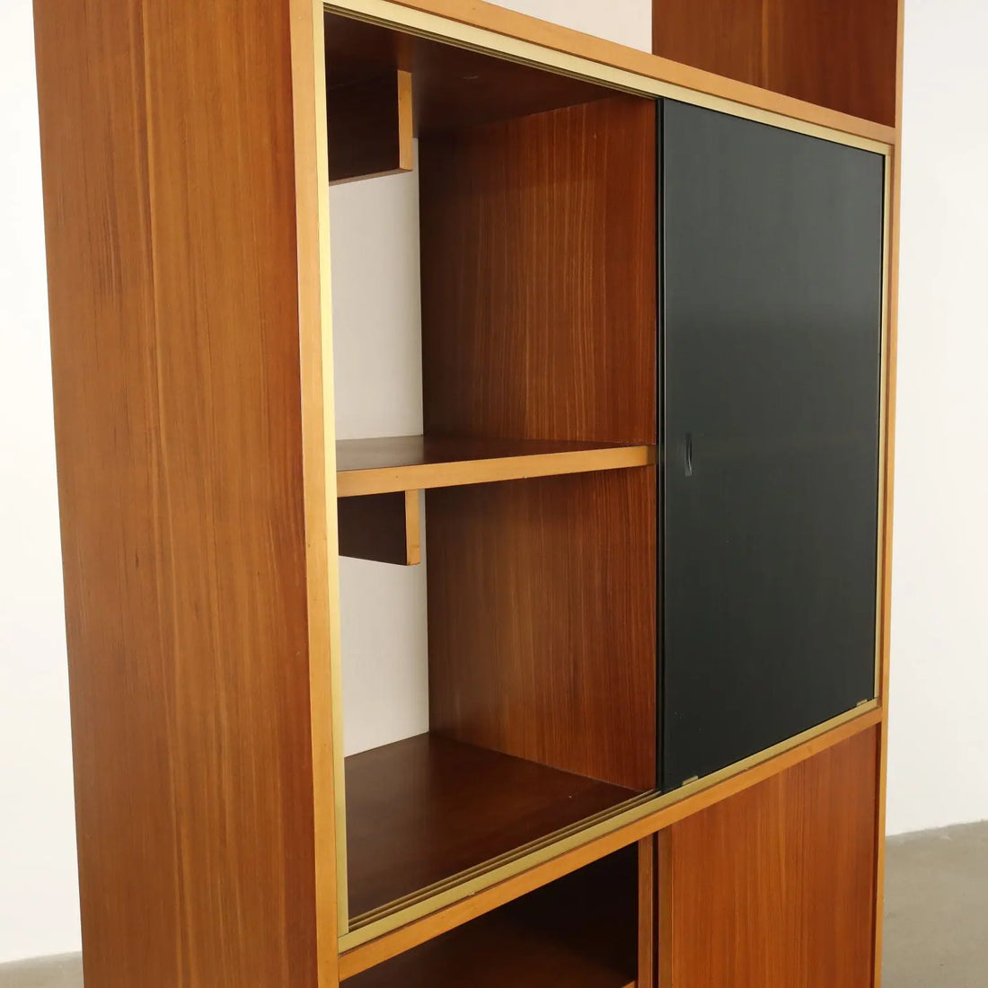 Vintage 1960s Cabinet Mahogany Veneer Aluminium | Modernism | Furnitures