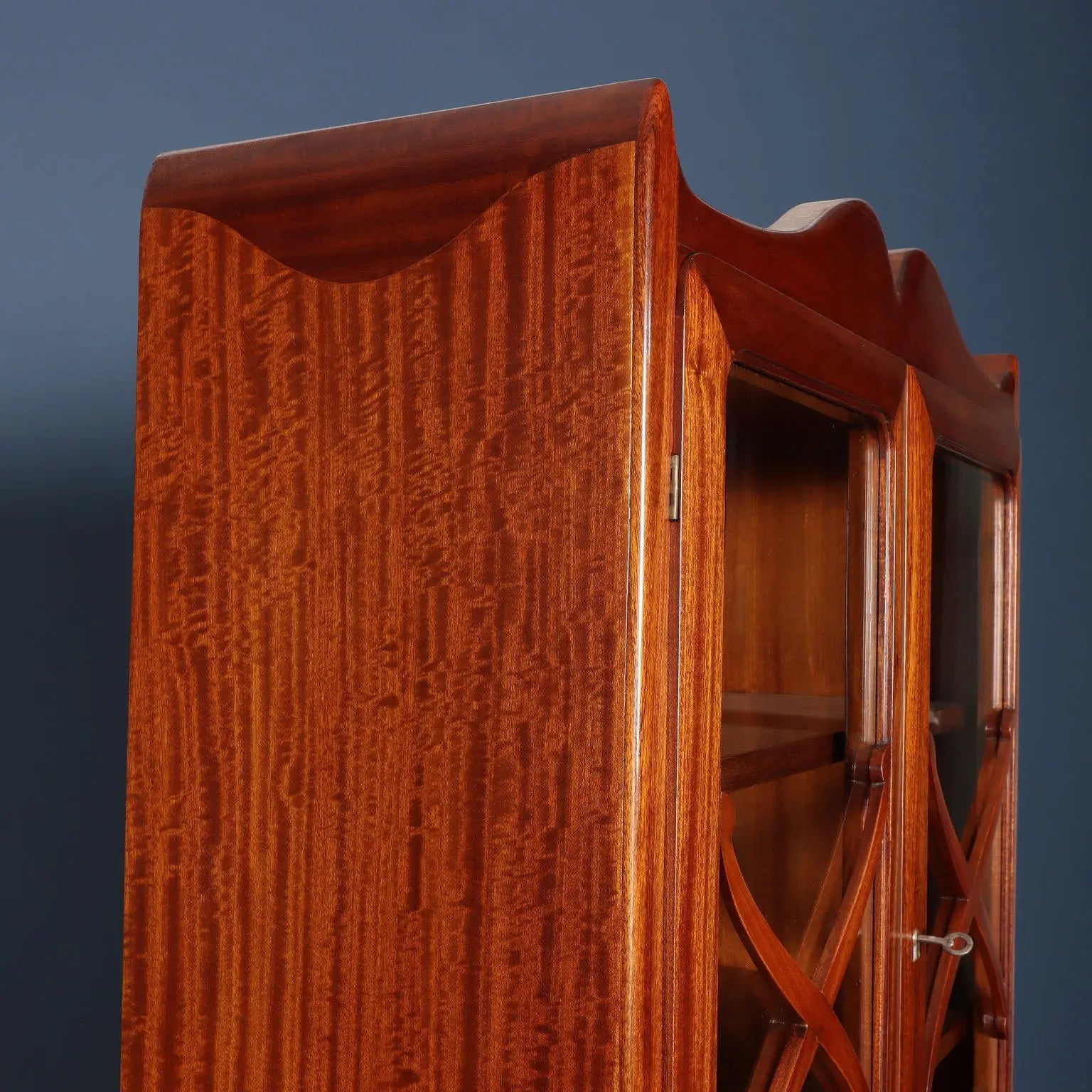 Vintage Trumeau Mahogany Wood Veneer Italy 1950s | Modernism  Furnitures