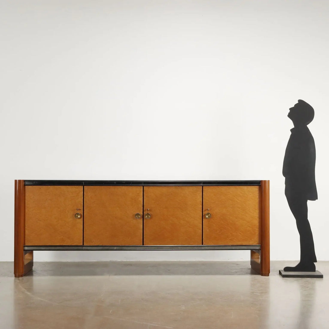 Vintage Cabinet Palazzi dell'Arte Cantù Walnut Veneer Italy 1940s | Modernism | Furnitures