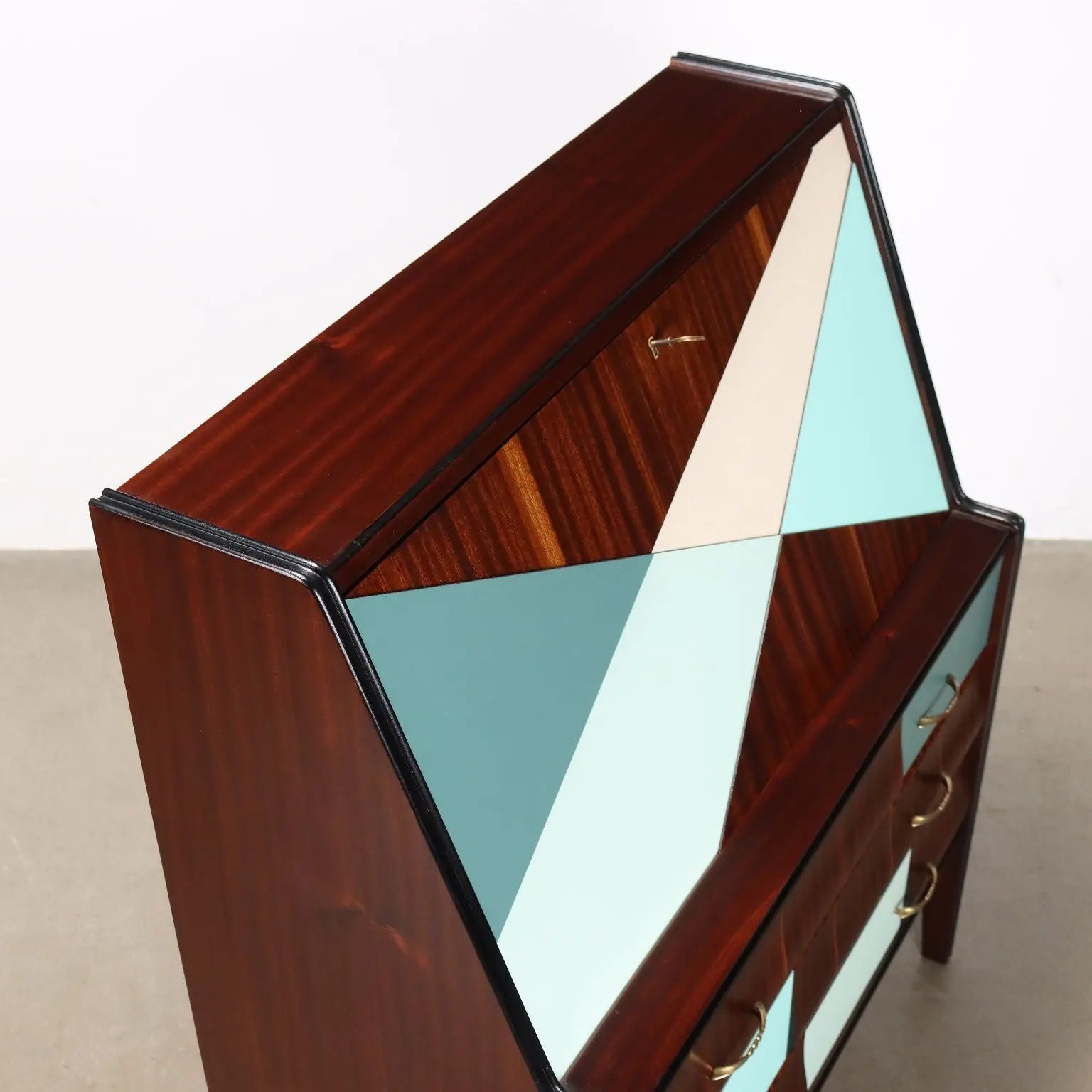 Vintage Cabinet Prisma Collection Laminate Brass 1950s-60s | Modernism | Furnitures