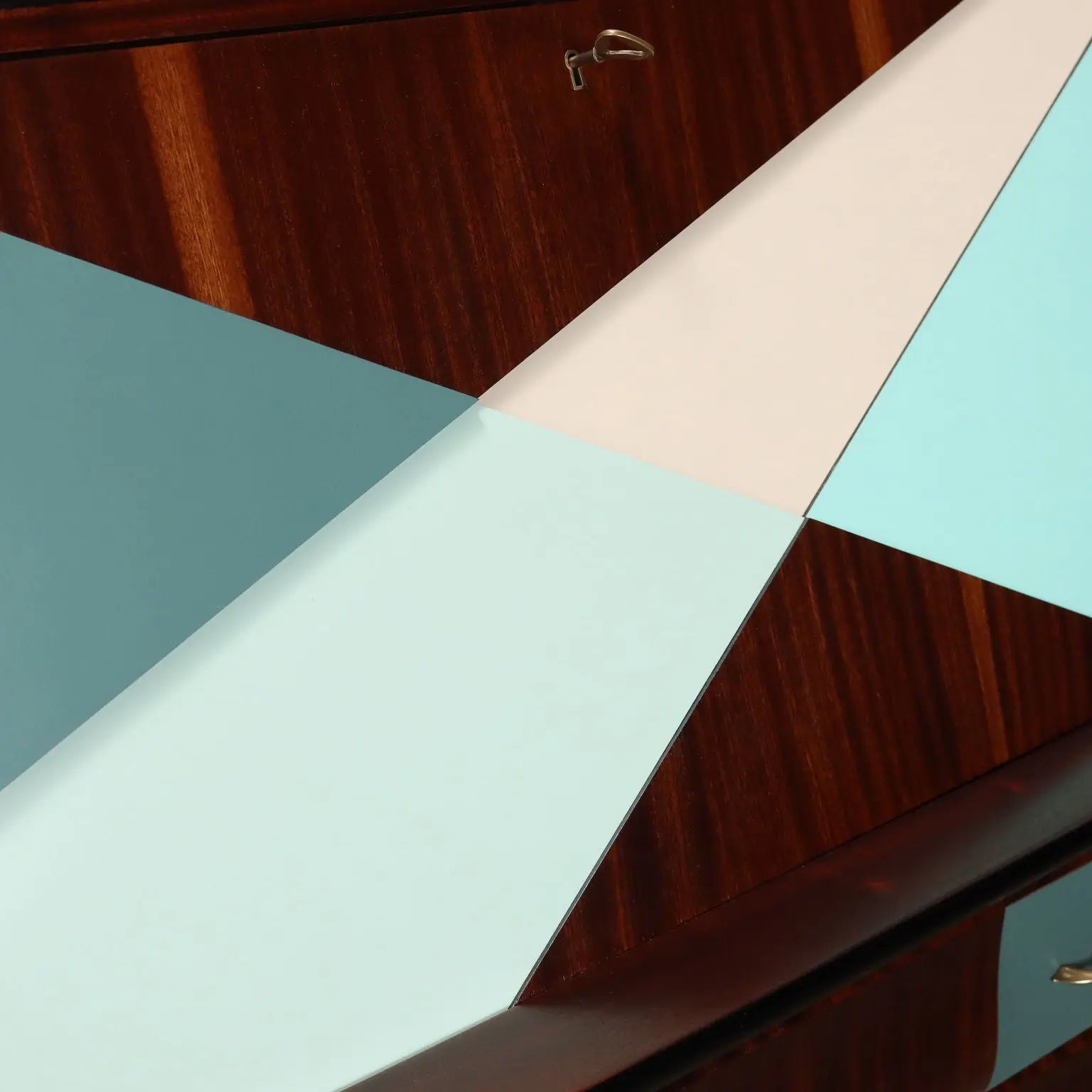 Vintage Cabinet Prisma Collection Laminate Brass 1950s-60s | Modernism | Furnitures