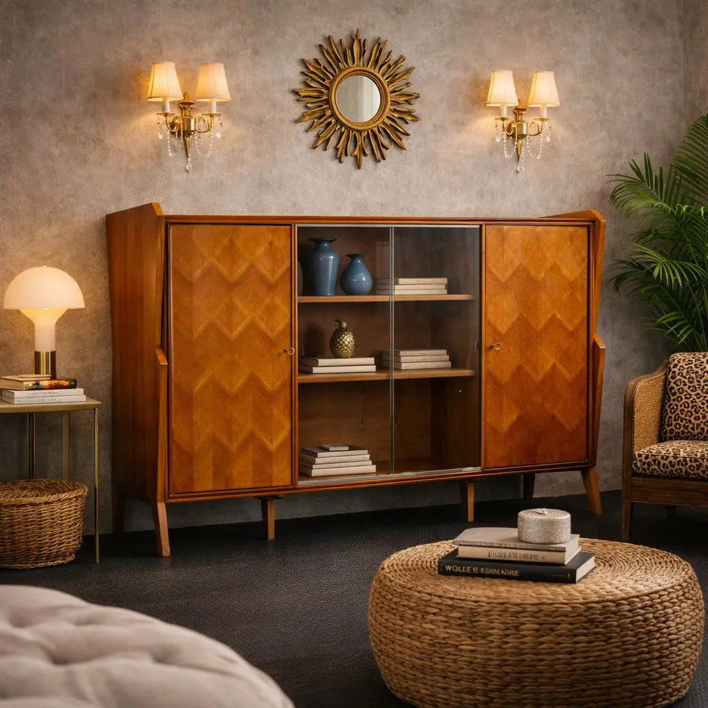 Vintage Living Room Furnishing Wood Design Italy 1950s-1960s | Modernism | Furnitures