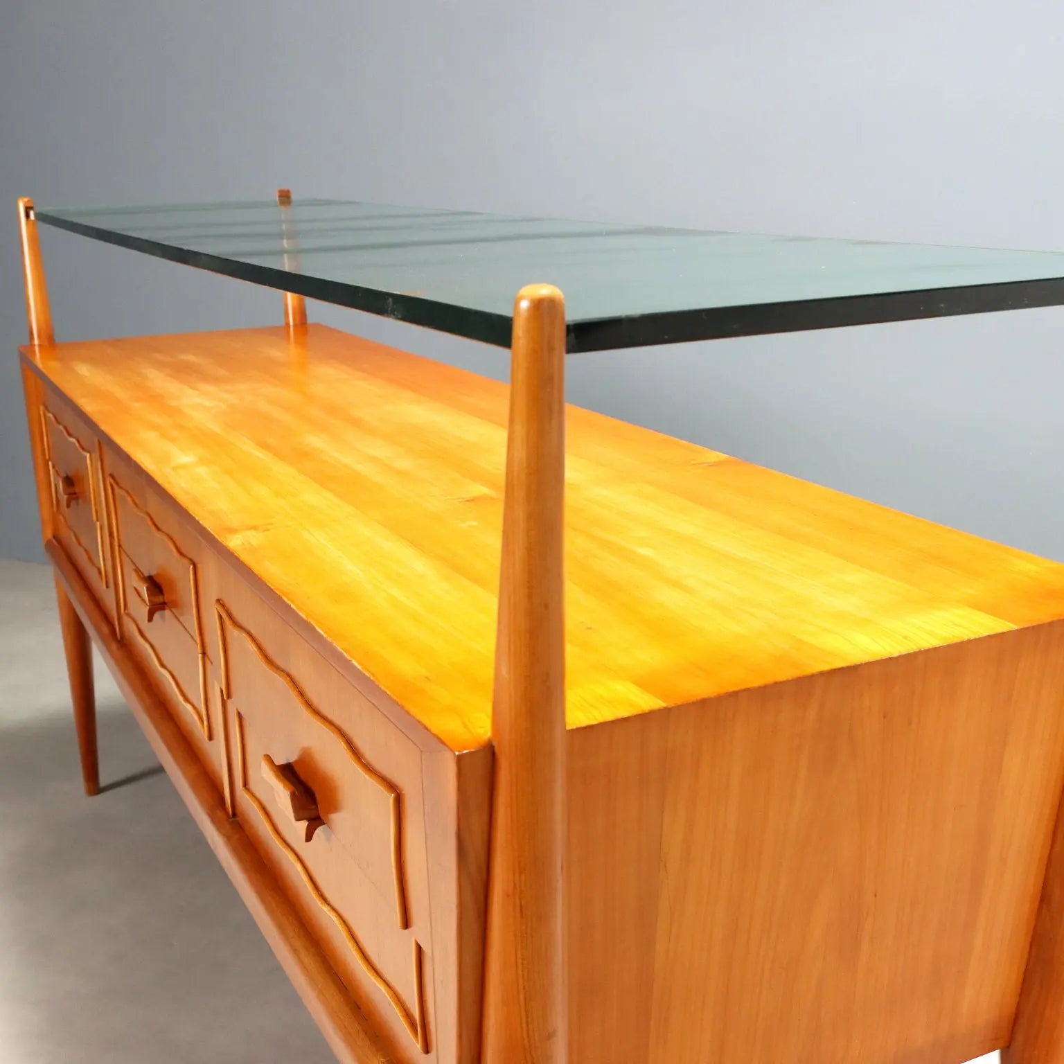 Vintage Chest of Drawers Cherrywood Veneer 6 Drawers 1950s | Modernism | Furnitures