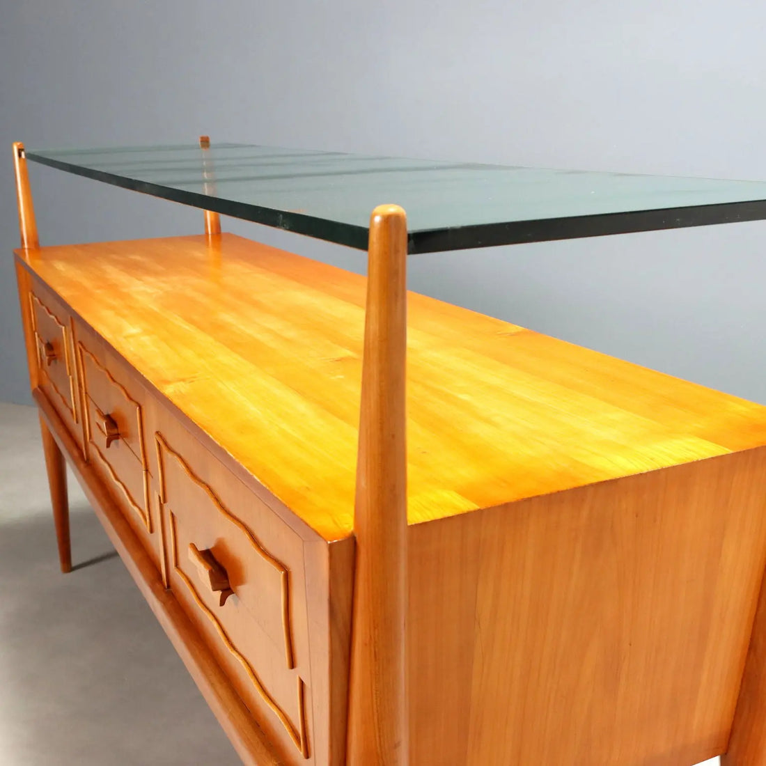 Vintage Chest of Drawers Cherrywood Veneer 6 Drawers 1950s | Modernism | Furnitures