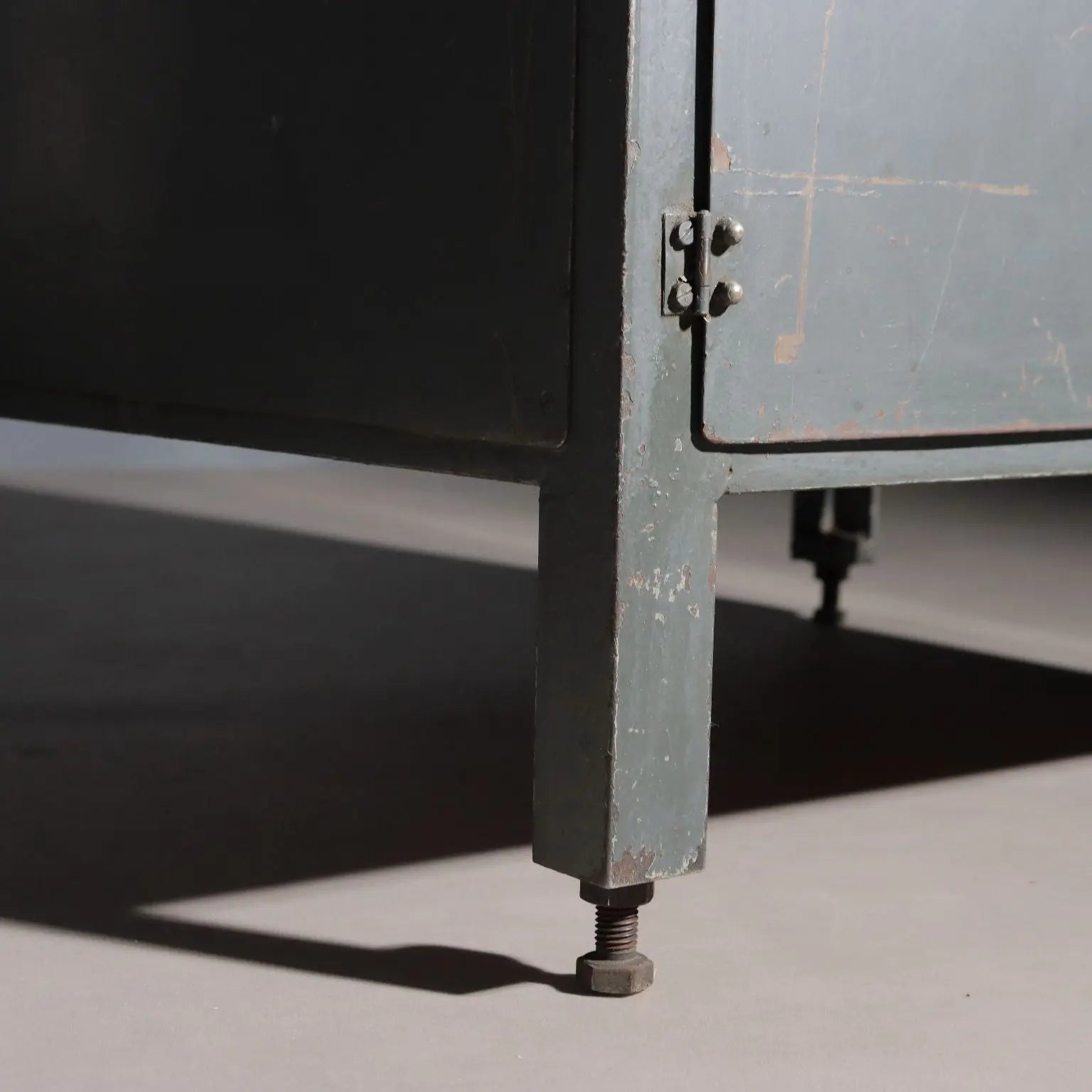 Vintage Industrial Cabinet Design Wood Metal Italy 1960s | Modernism | Furnitures