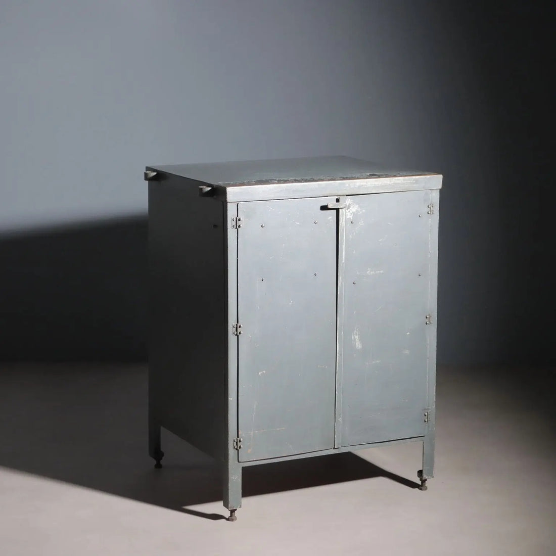 Vintage Industrial Cabinet Design Wood Metal Italy 1960s | Modernism | Furnitures