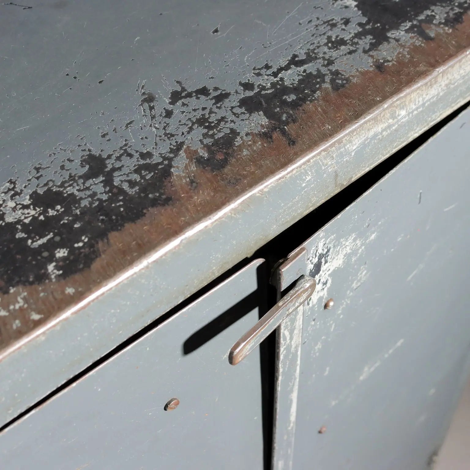 Vintage Industrial Cabinet Design Wood Metal Italy 1960s | Modernism | Furnitures
