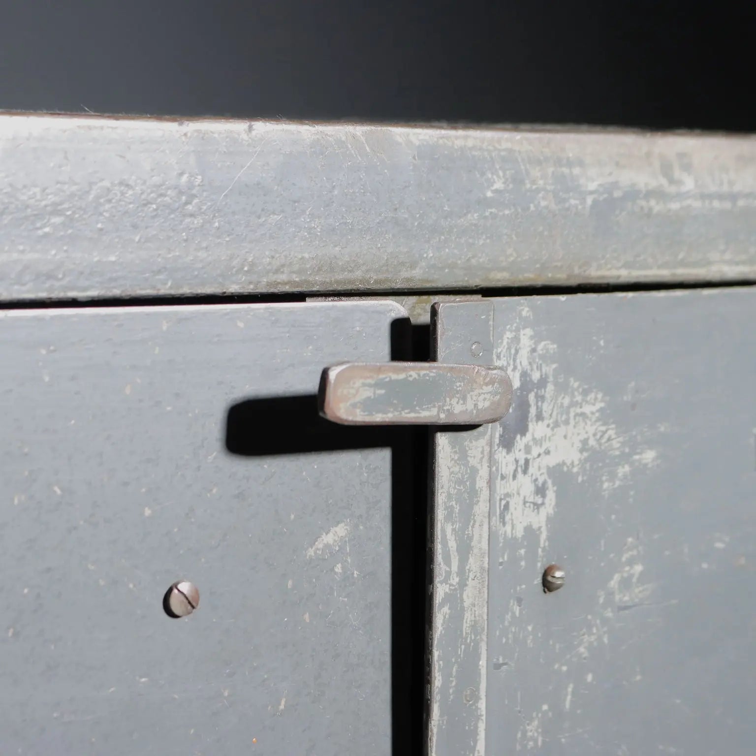 Vintage Industrial Cabinet Design Wood Metal Italy 1960s | Modernism | Furnitures