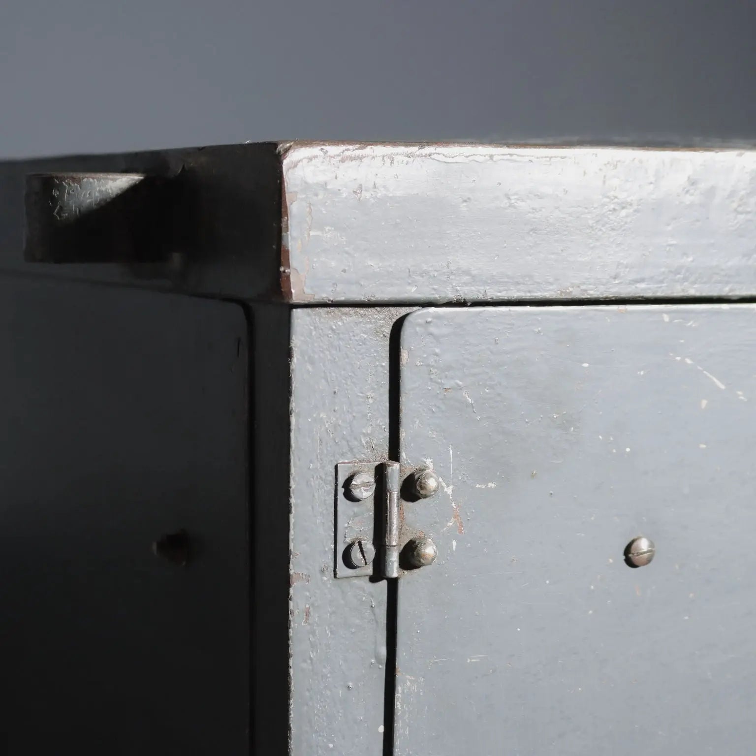 Vintage Industrial Cabinet Design Wood Metal Italy 1960s | Modernism | Furnitures