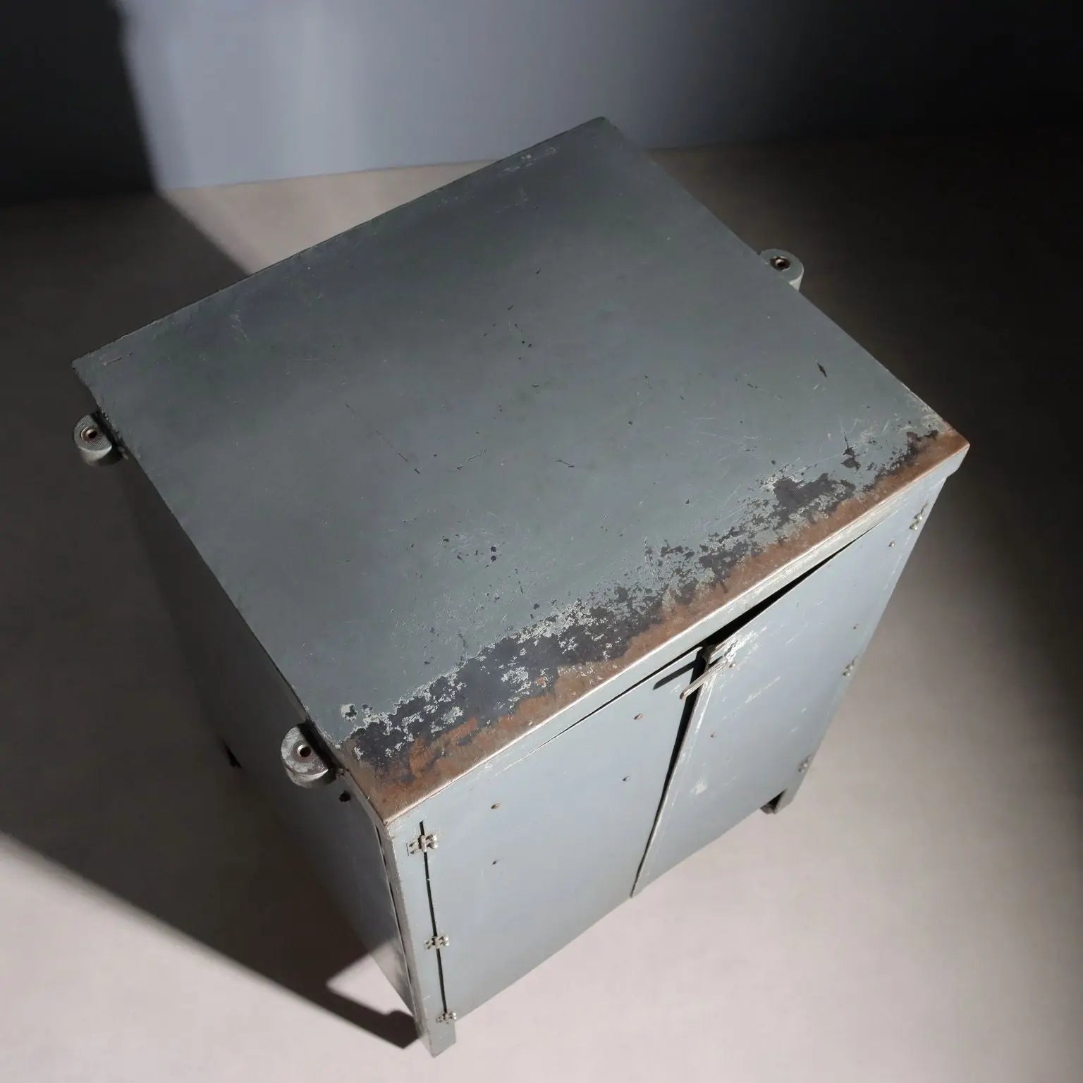 Vintage Industrial Cabinet Design Wood Metal Italy 1960s | Modernism | Furnitures