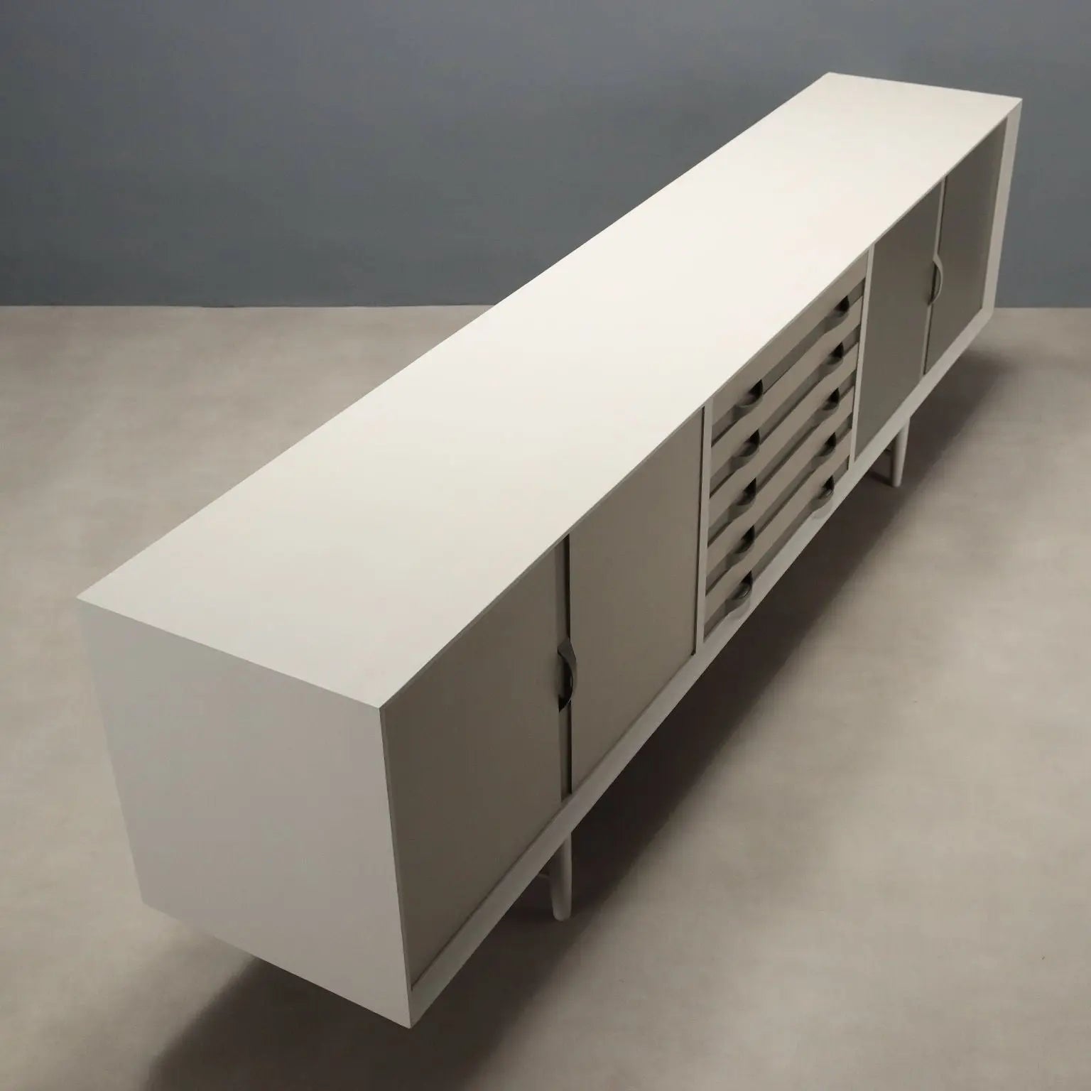 Vintage Sideboard Prisma Collection Design Painted Teak 1960s | Modernism | Furnitures