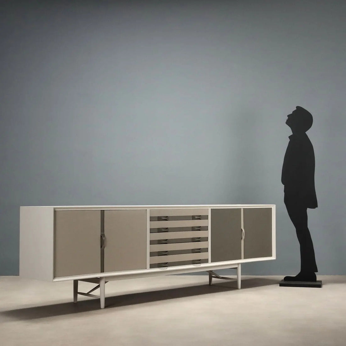 Vintage Sideboard Prisma Collection Design Painted Teak 1960s | Modernism | Furnitures