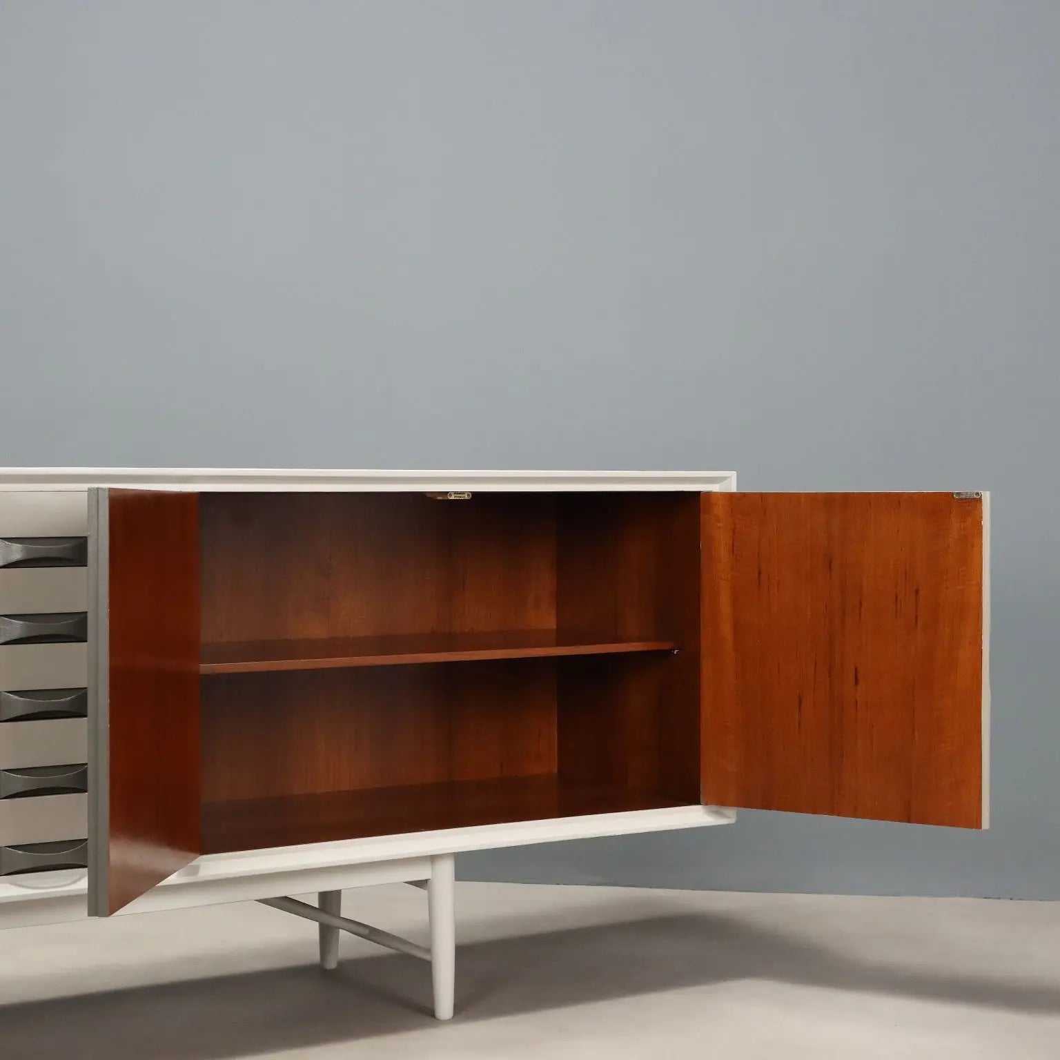 Vintage Sideboard Prisma Collection Design Painted Teak 1960s | Modernism | Furnitures
