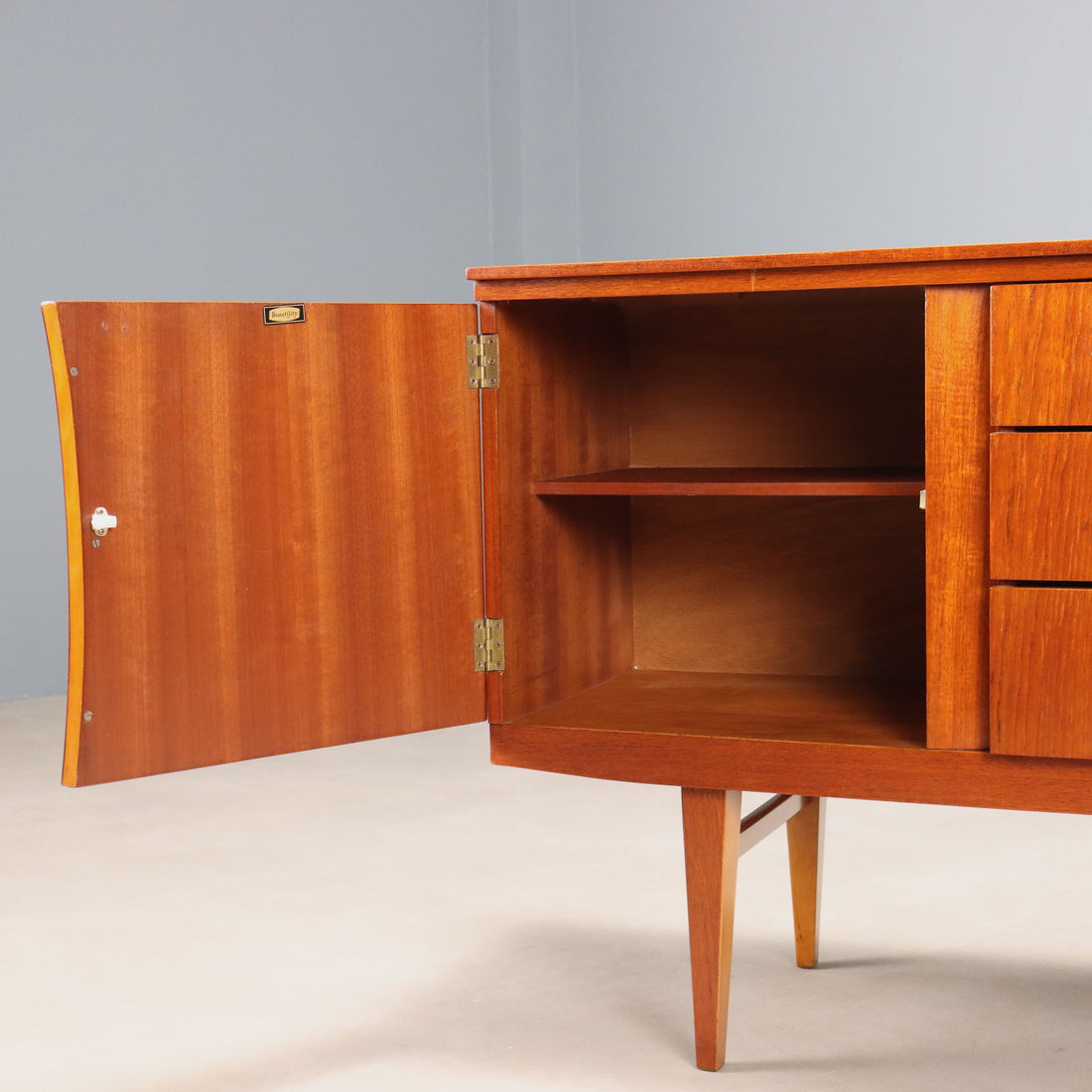 Vintage Sideboard Teak Veneer Design Northern Europe 1960s | Modernism  Furnitures