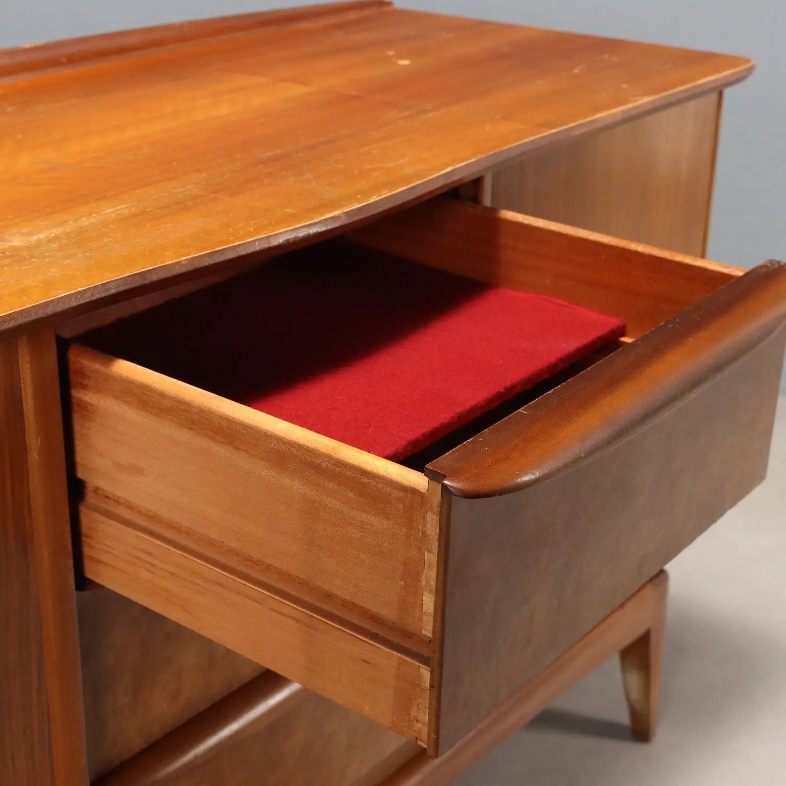Vintage Cupboard Teak Veneer Burl North-European XX Century | Modernism | Furnitures