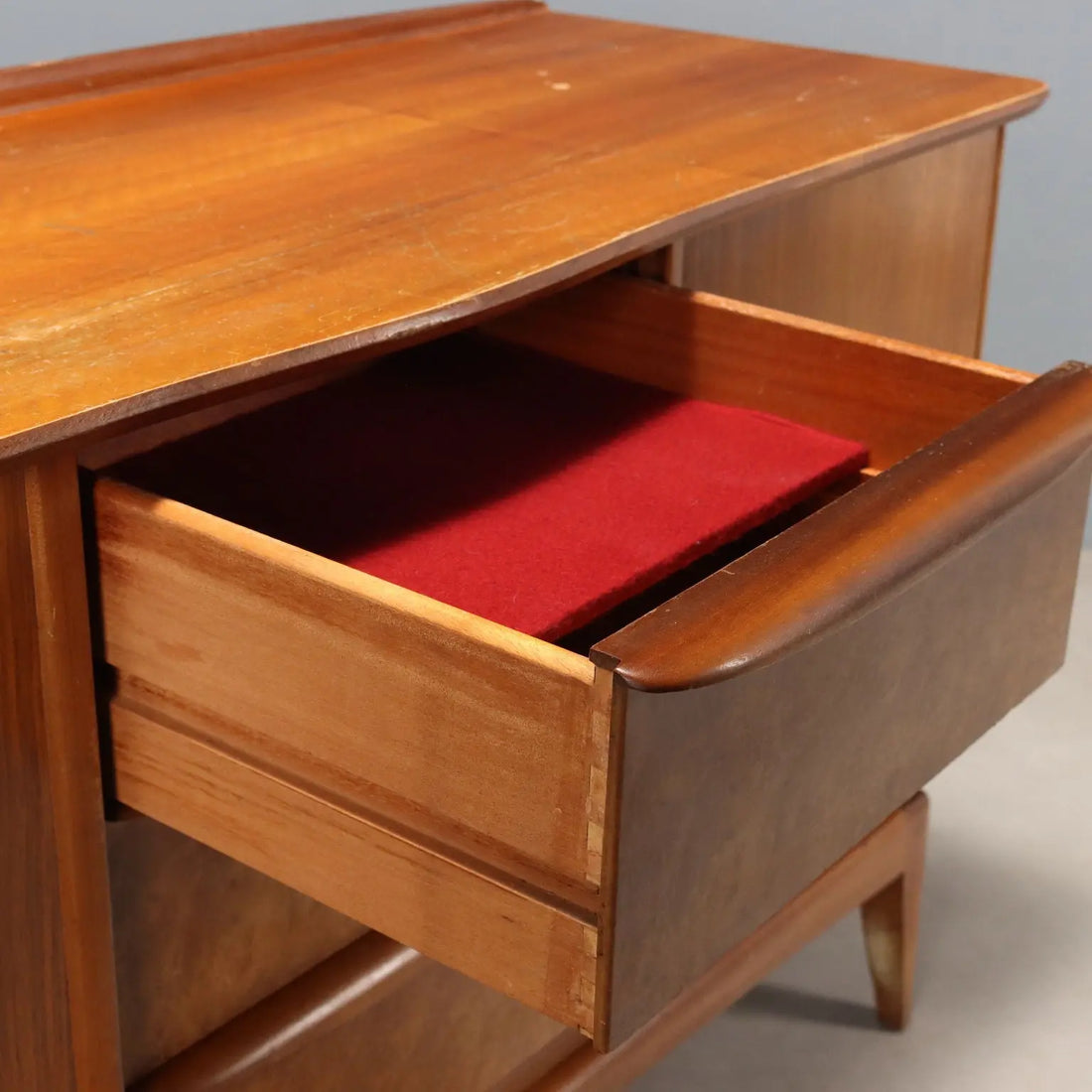 Vintage Cupboard Teak Veneer Burl North-European XX Century | Modernism | Furnitures