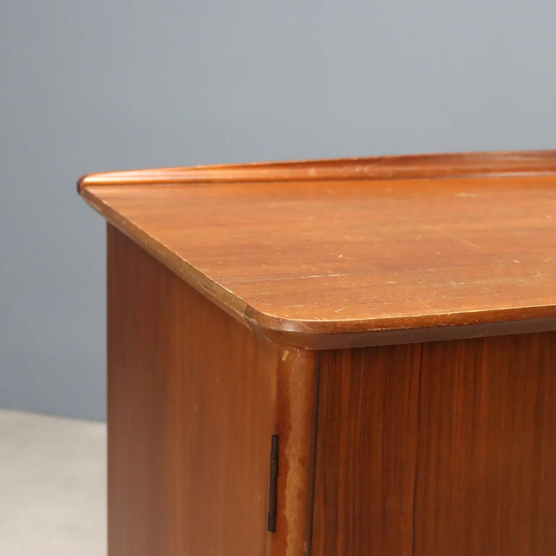 Vintage Cupboard Teak Veneer Burl North-European XX Century | Modernism | Furnitures