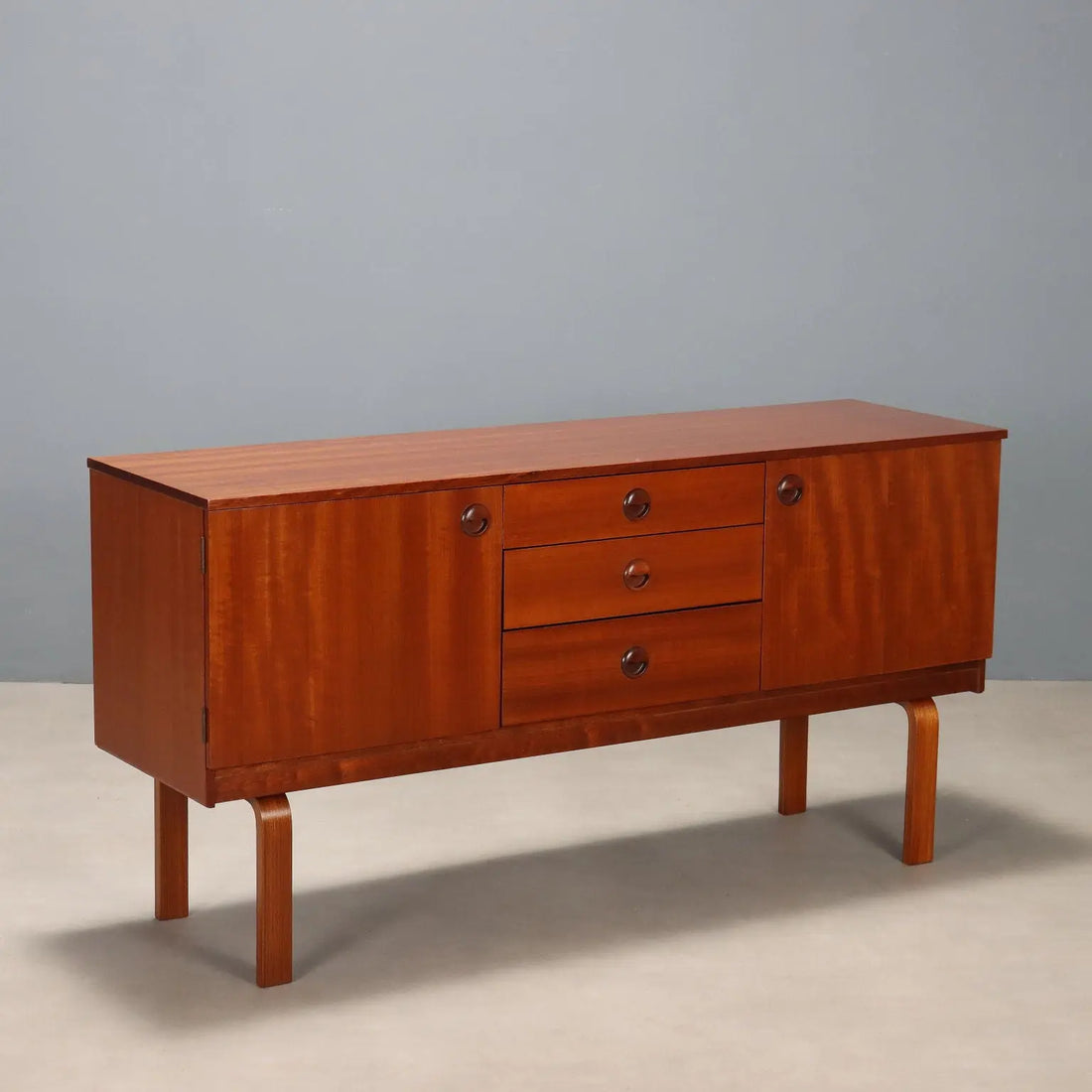 Vintage Sideboard Teak Doors Drawers Northern Europe 1960s | Modernism | Furnitures