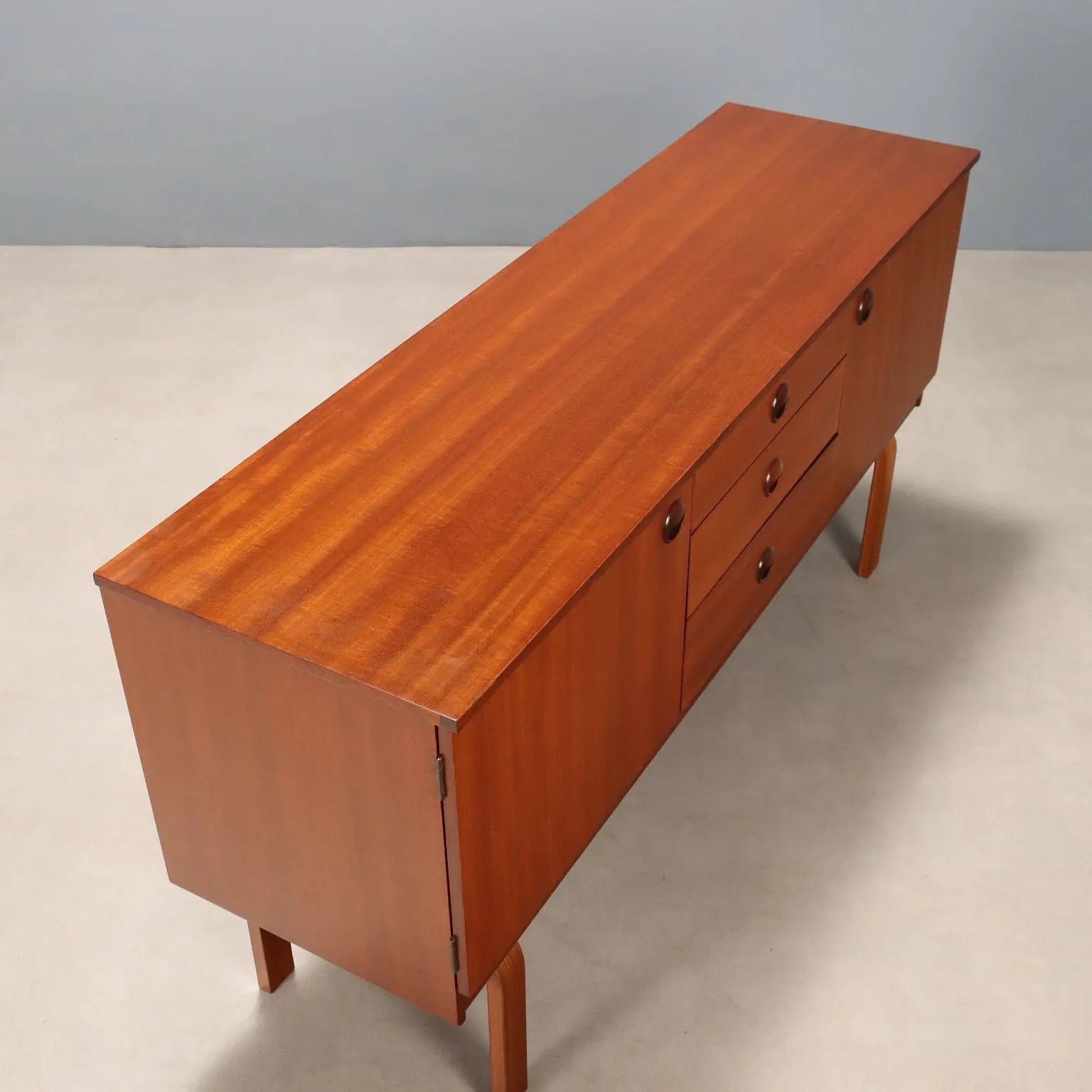 Vintage Sideboard Teak Doors Drawers Northern Europe 1960s | Modernism | Furnitures