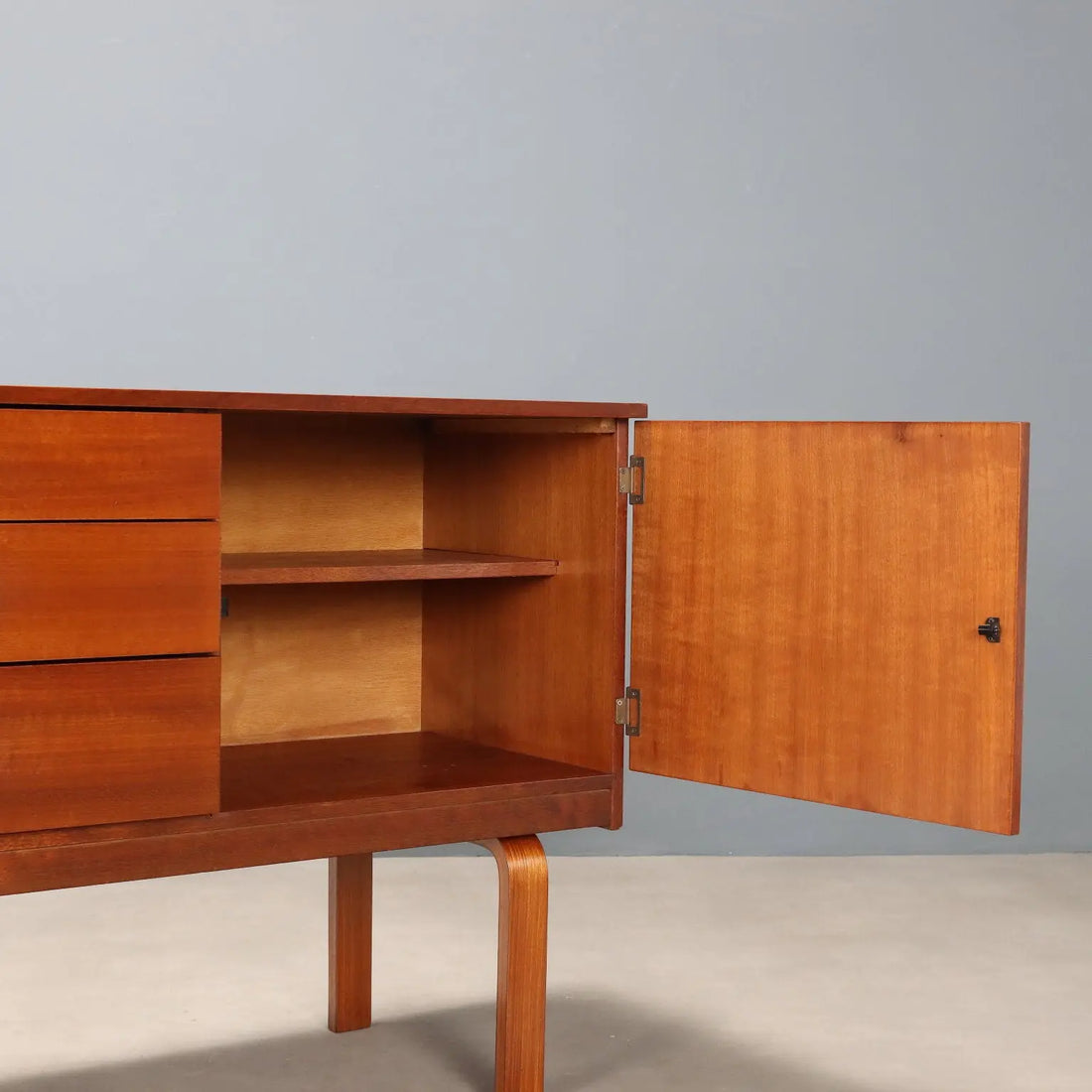 Vintage Sideboard Teak Doors Drawers Northern Europe 1960s | Modernism | Furnitures