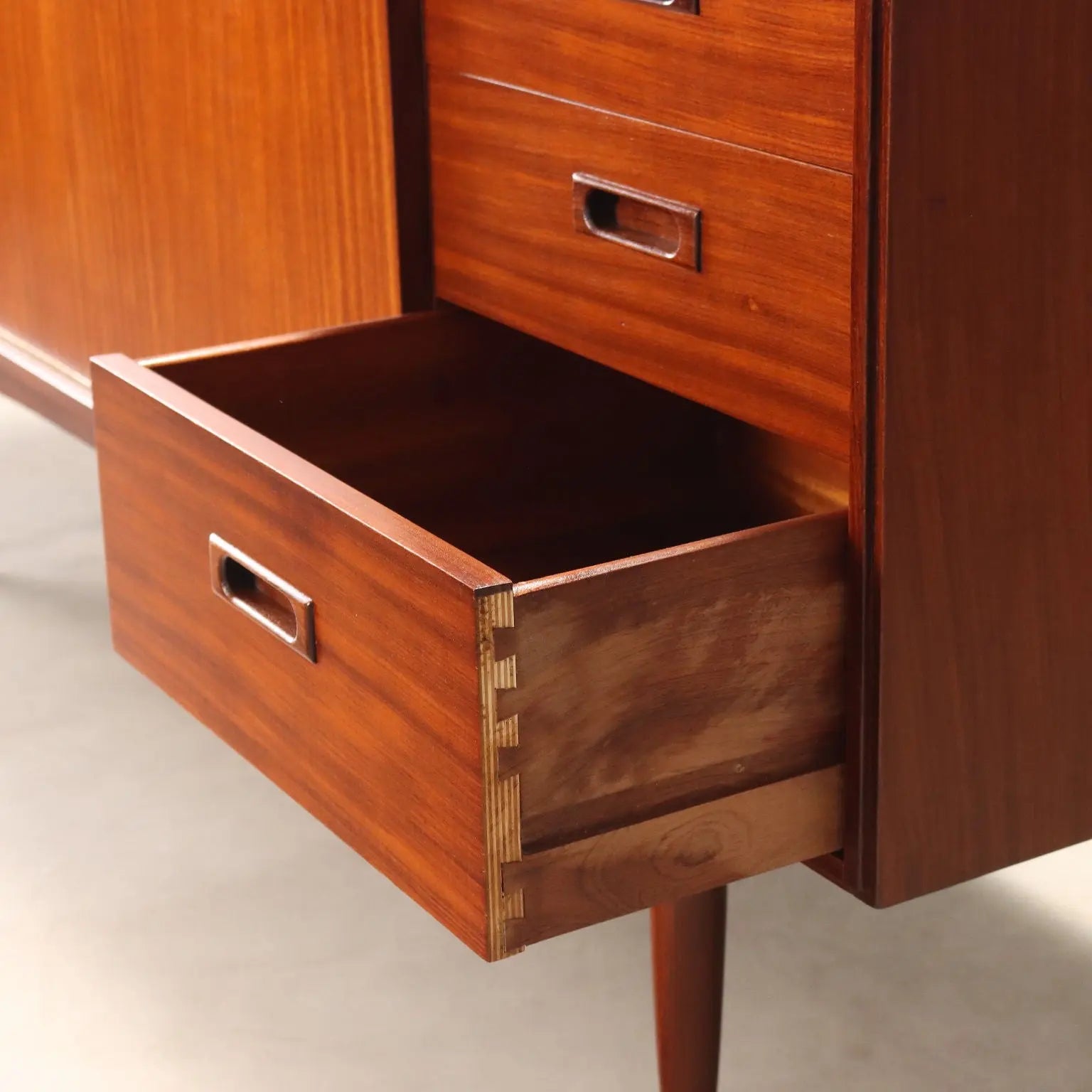 Vintage Sideboard Teak Drawers Design United Kingdom 1960s