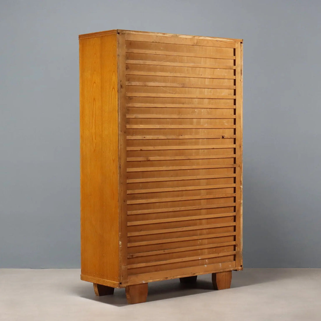 Vintage Wardrobe Design Oak Veneer Italy 1950s | Modernism | Furnitures
