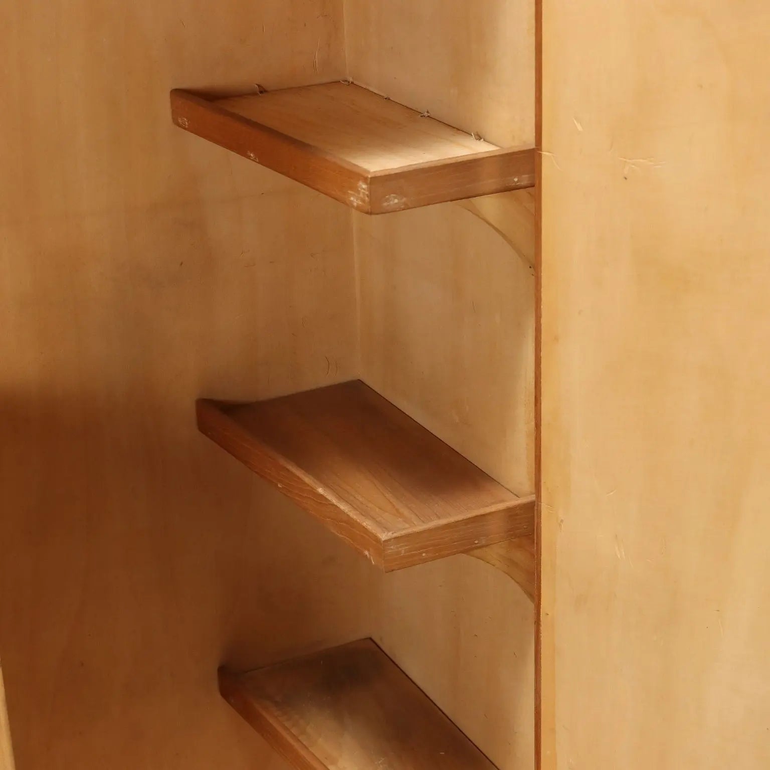 Vintage Wardrobe Design Oak Veneer Italy 1950s | Modernism | Furnitures