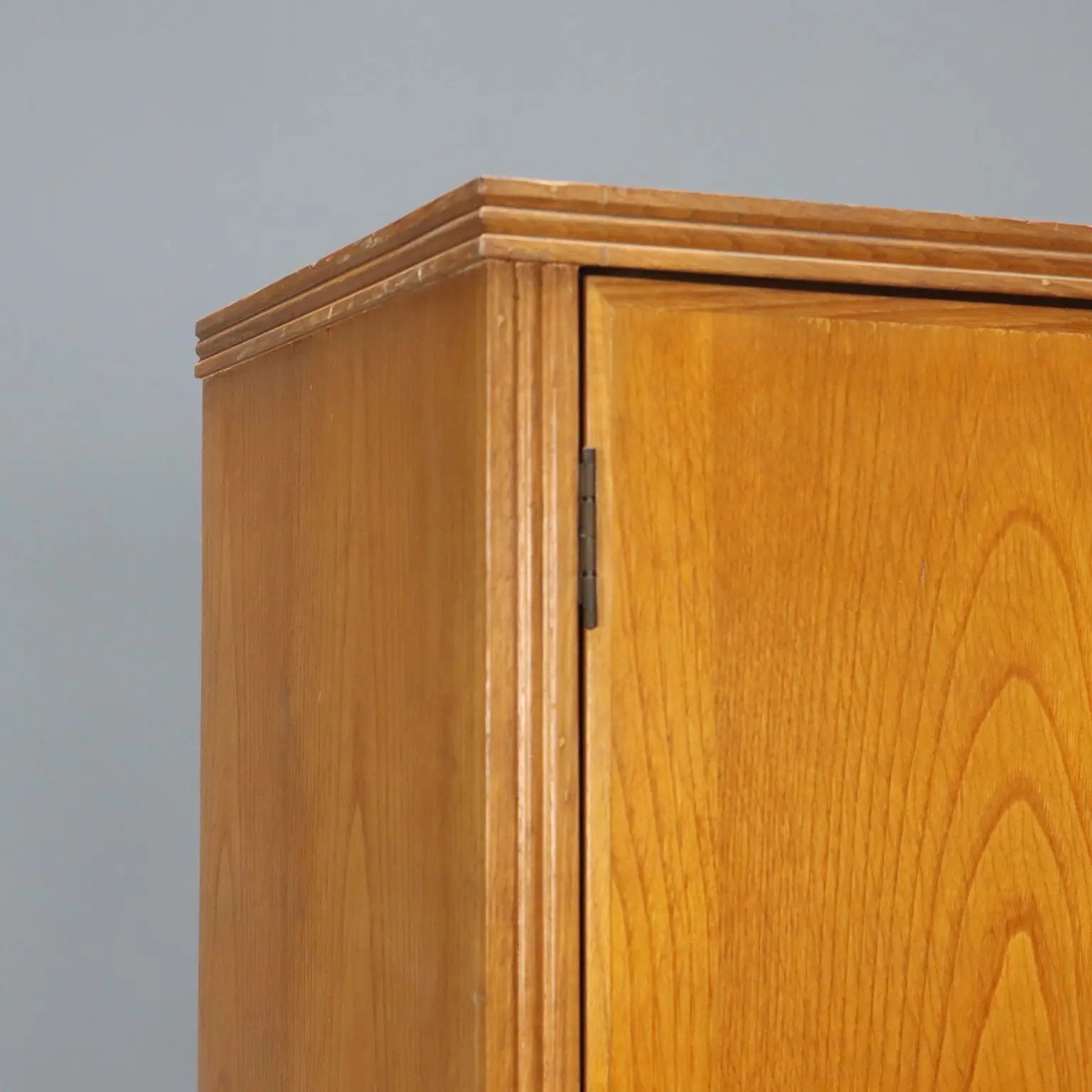 Vintage Wardrobe Design Oak Veneer Italy 1950s | Modernism | Furnitures