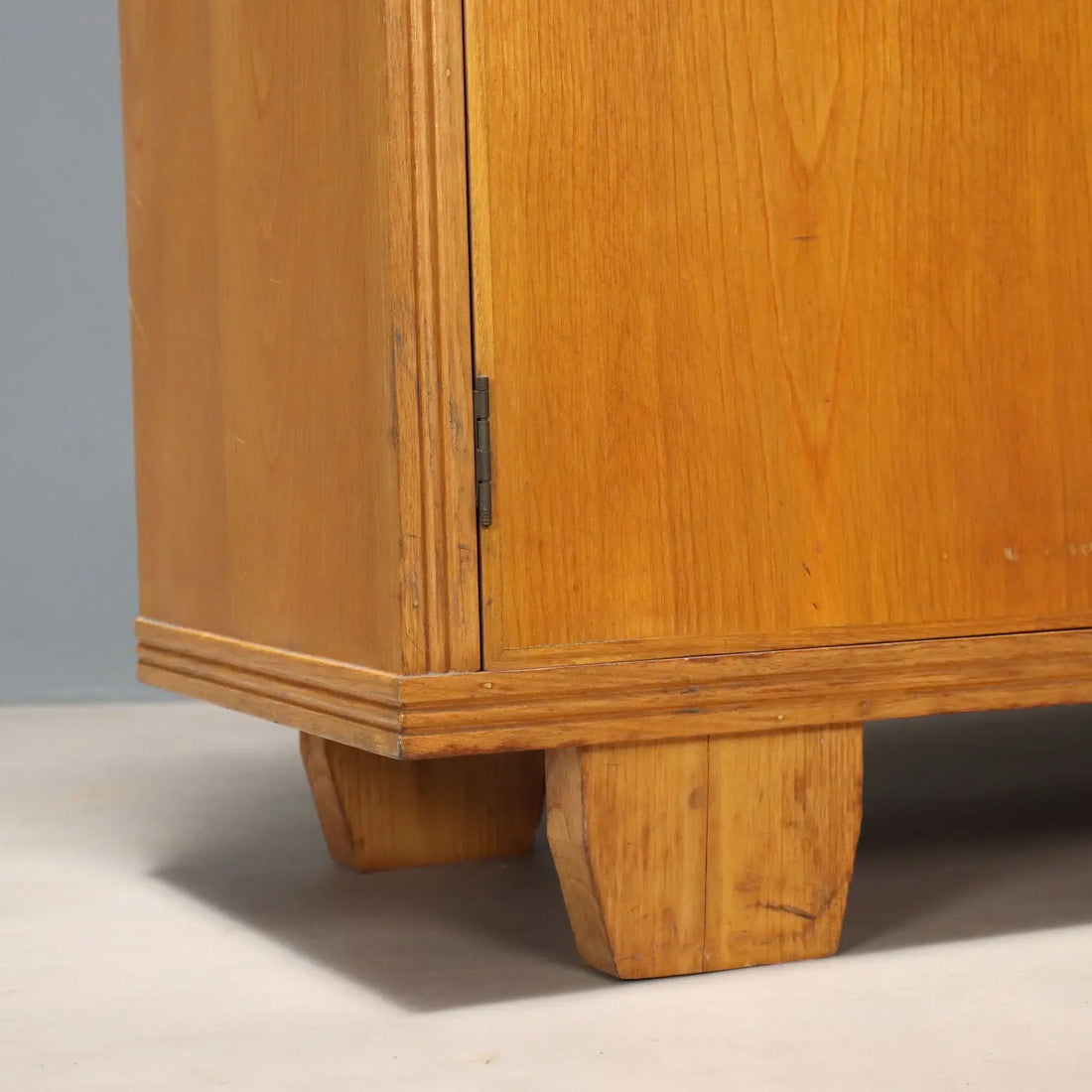 Vintage Wardrobe Design Oak Veneer Italy 1950s | Modernism | Furnitures
