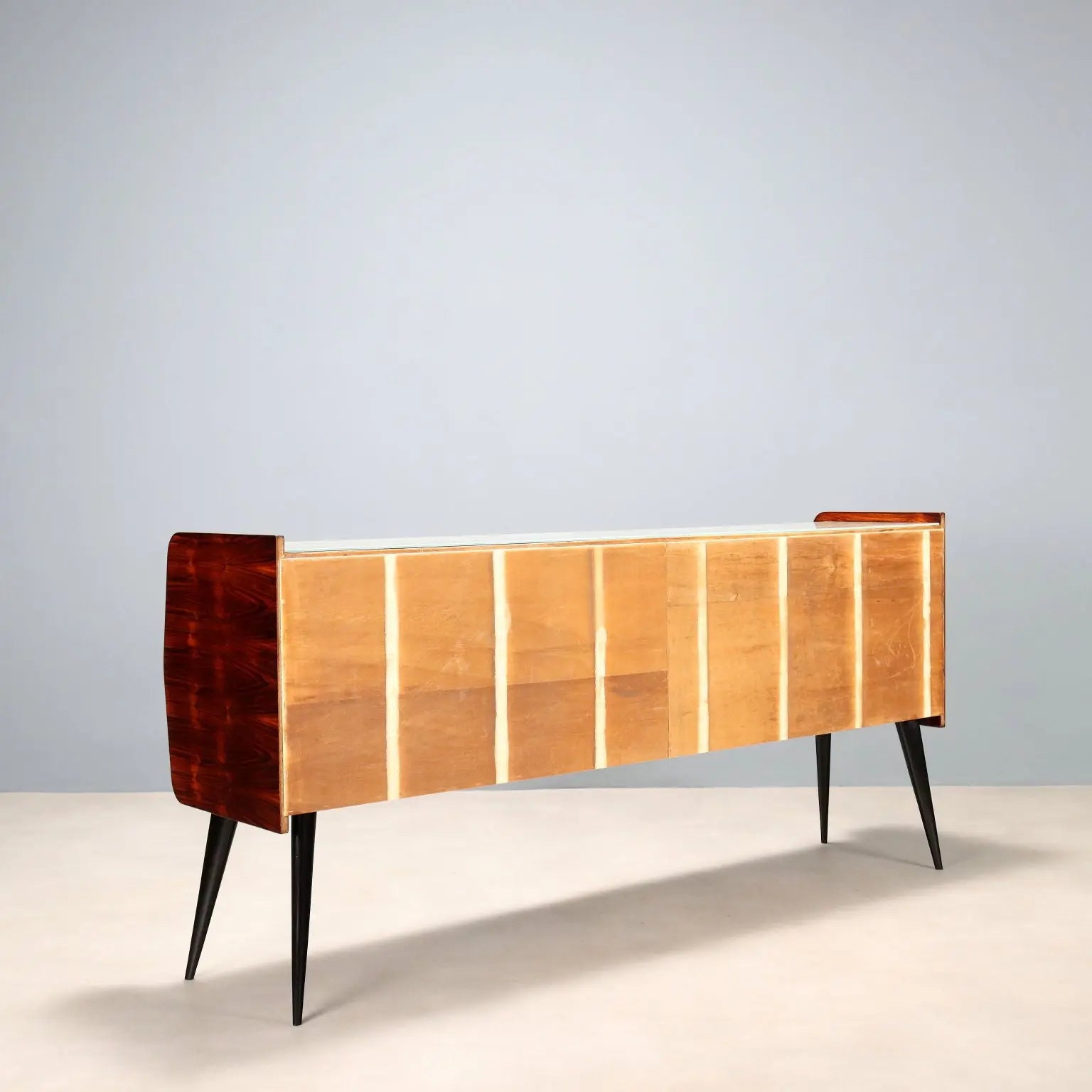 Vintage Buffet Cabinet Exotic Wood Design Italy 1950s-60s | Modernism | Furnitures