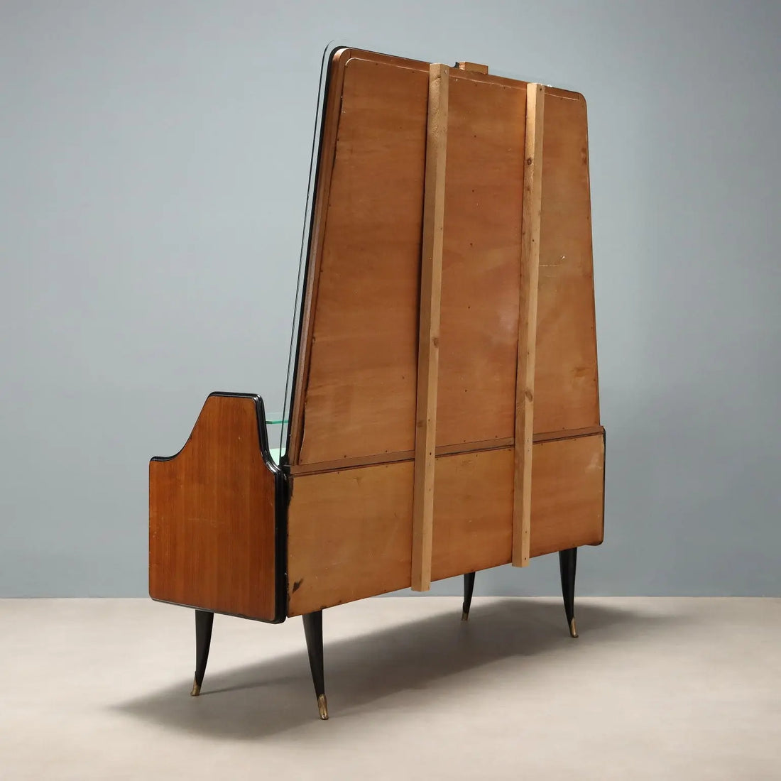 Vintage Chest of Drawers Exotic Wood Glass Design Italy 1950s-60s | Modernism | Furnitures
