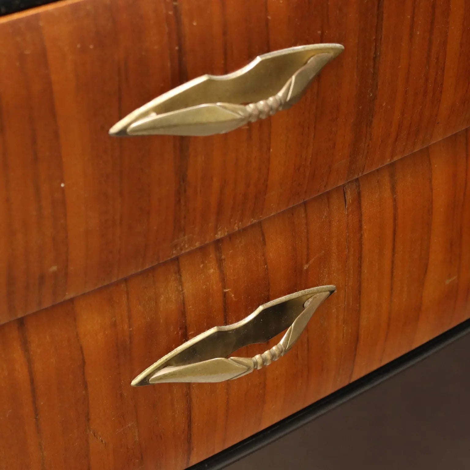 Vintage Chest of Drawers Exotic Wood Glass Design Italy 1950s-60s | Modernism | Furnitures