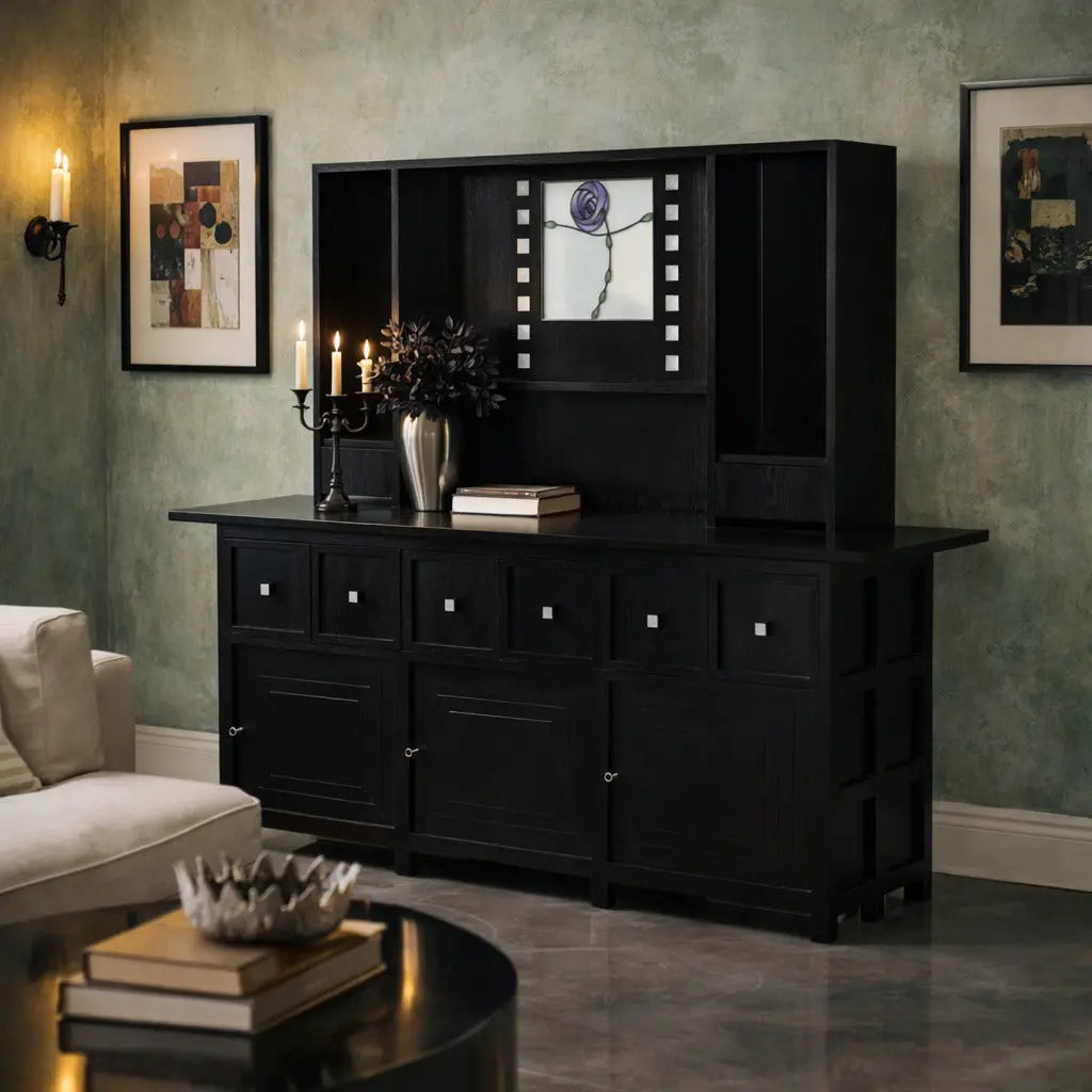 Vintage Sideboard Cassina Design Charles Rennie Mackintosh 1980s - 1980s | Modernism | Furnitures